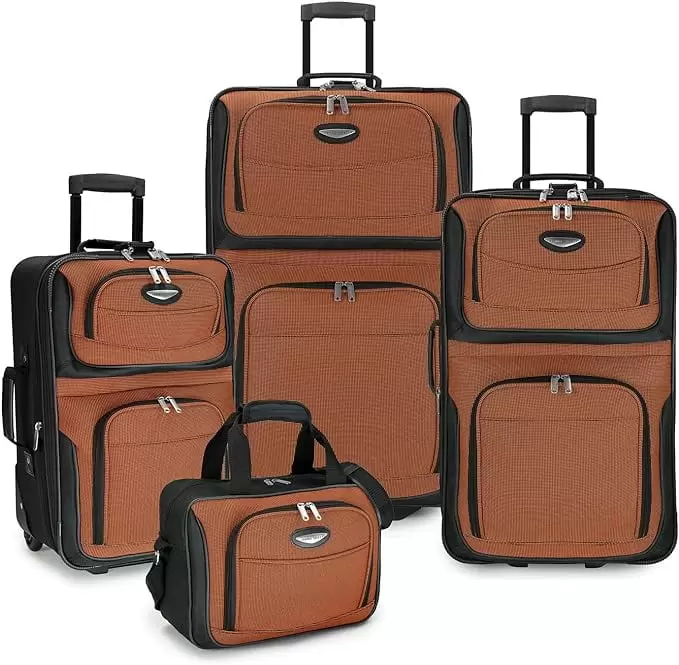 Amsterdam 4-Piece Travel Set 29 x 17.5 x 9.5; 25 x 15 x 9; 21 x 13.5 x 8; 15 x 10 x 6.5