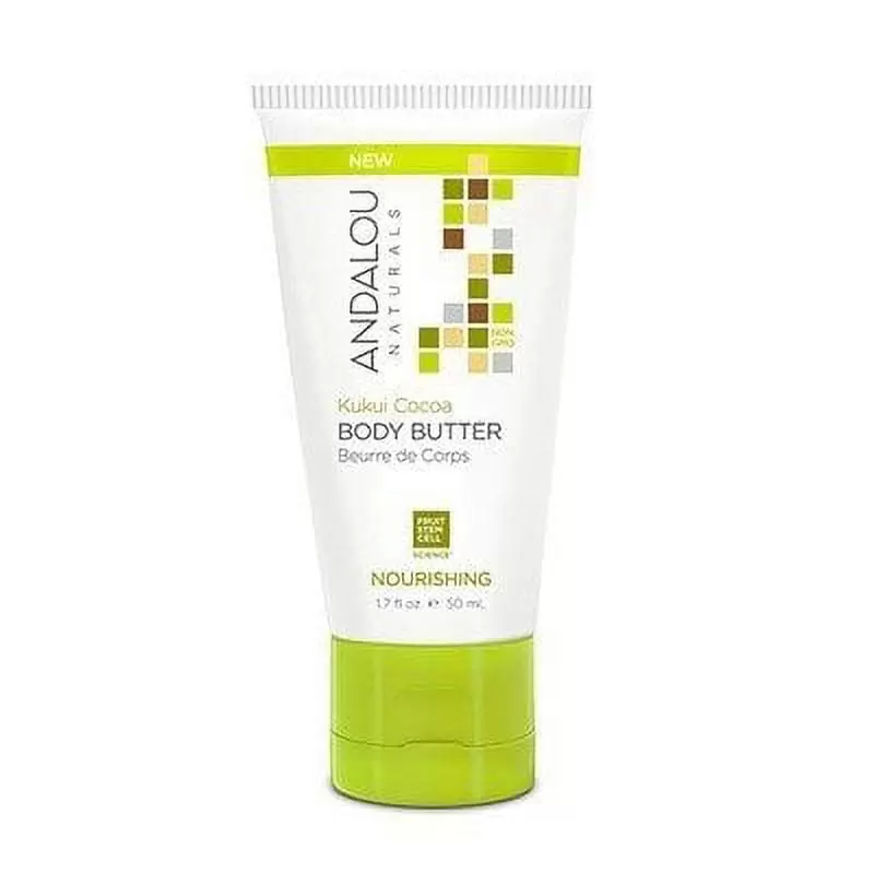 Andalou Naturals Kukui Cocoa Nourishing Body Butter Travel Size 1.7 oz