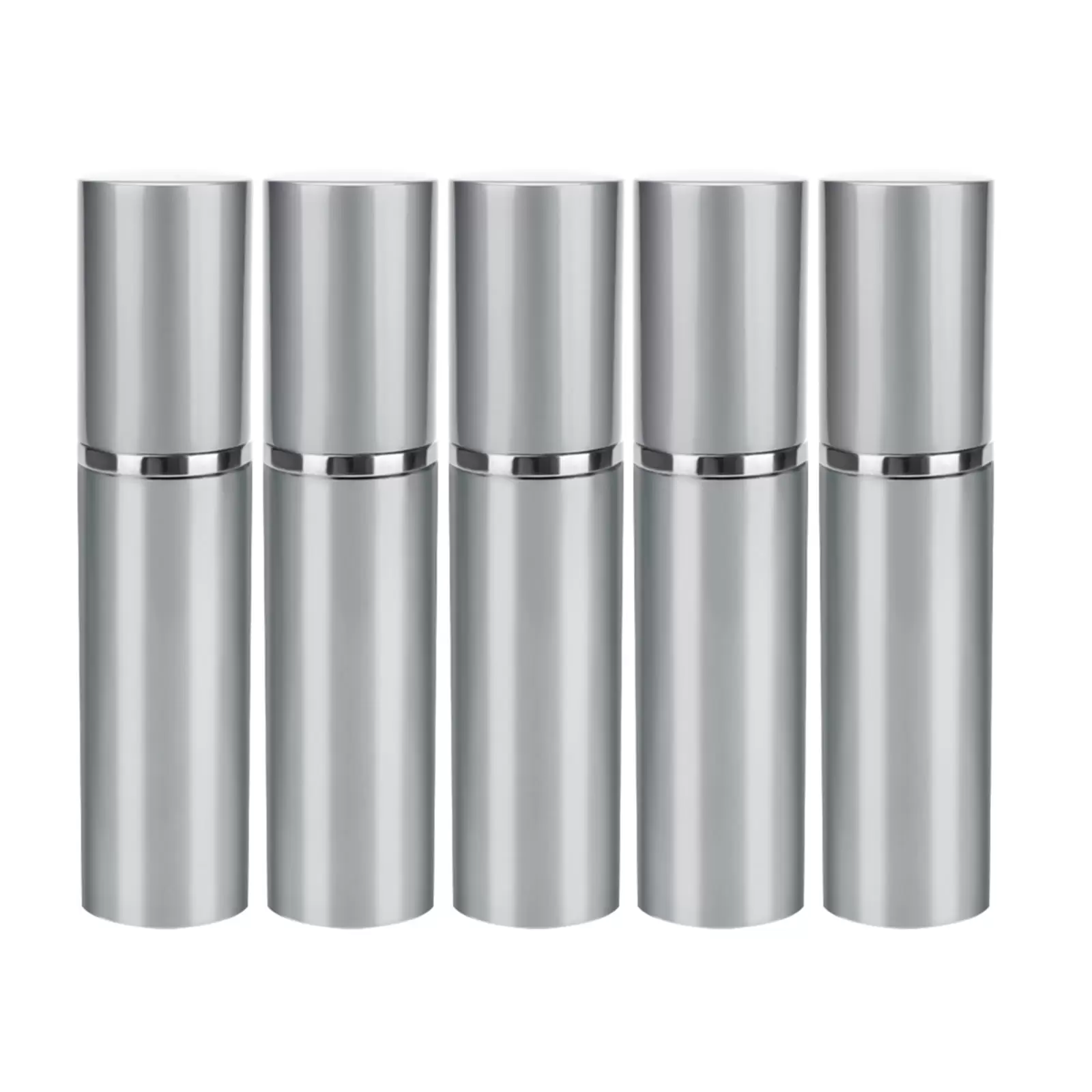 Andoer Compact Aluminum Perfume Spray Bottles 5PCS 10ml Refillable Containers for Travel. Leak Proof Design