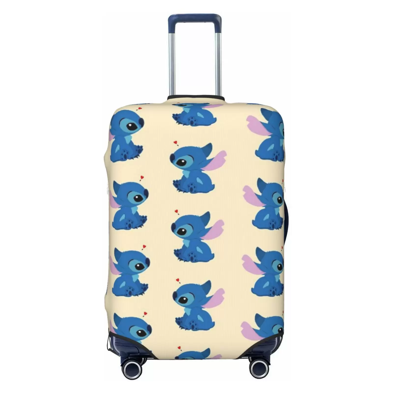 Animal Stitch Cartoon Protective Suitcase Cover Elastic Travel Luggage Cover Organizers Fits Small