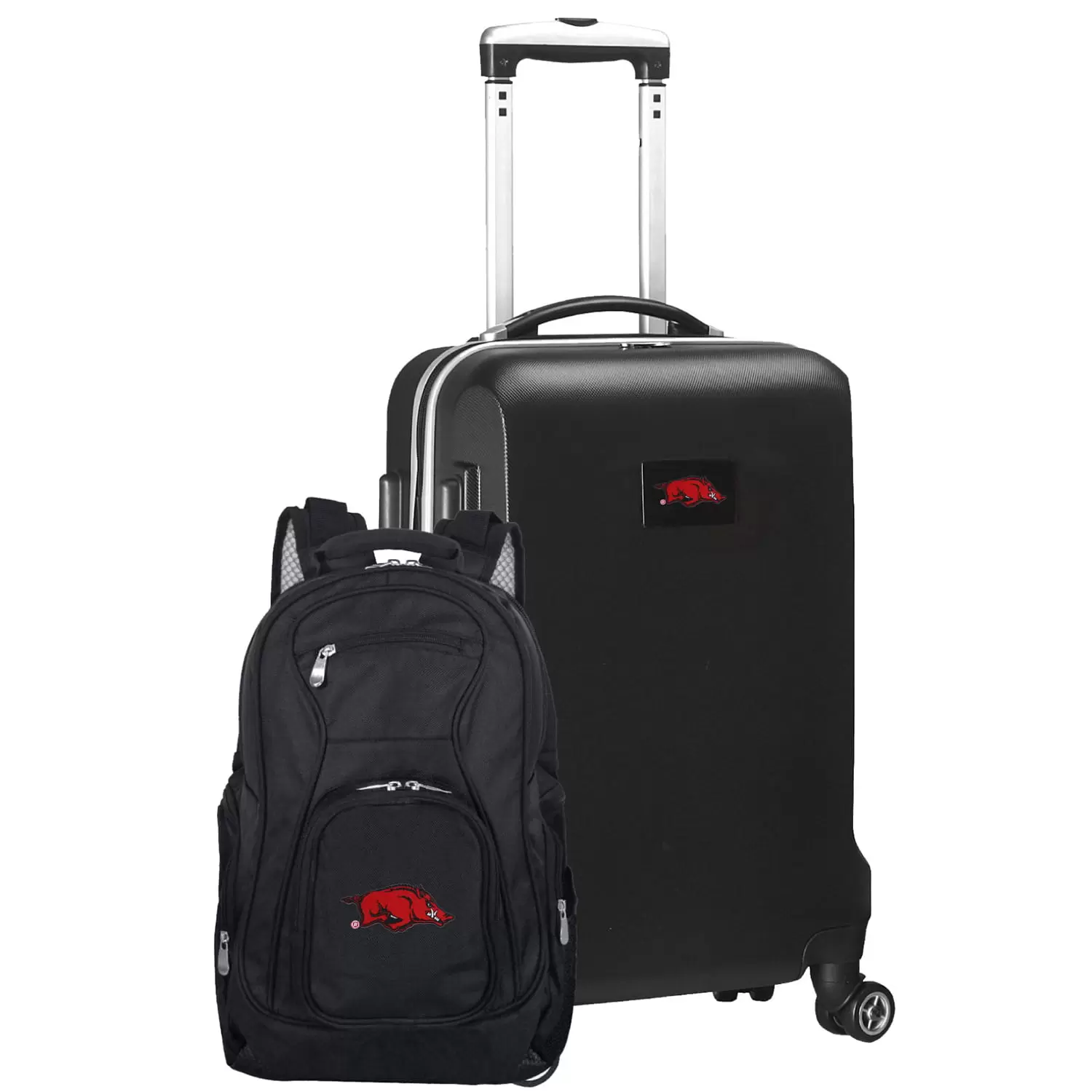 Arkansas Razorbacks Deluxe 2-Piece Backpack and Carry-On Set - Black