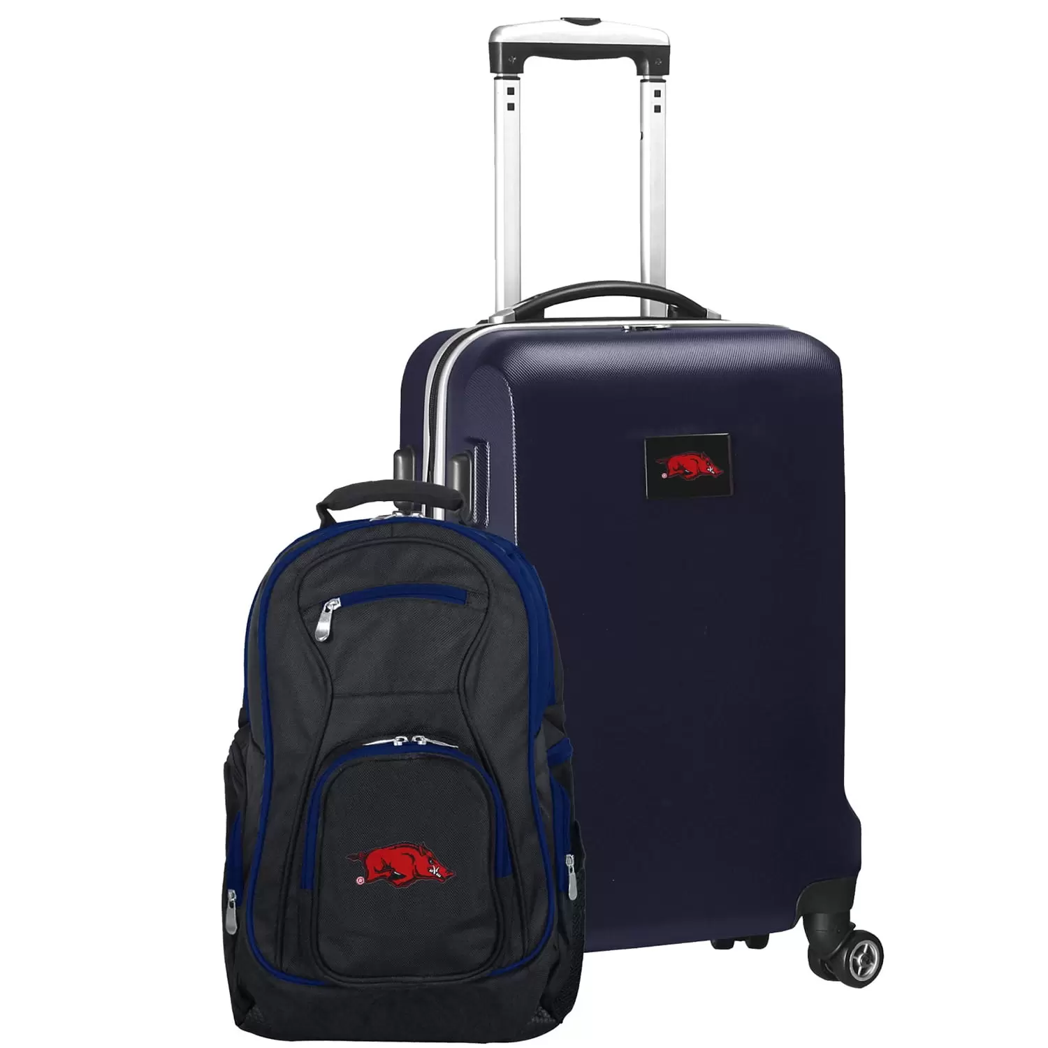 Arkansas Razorbacks Deluxe 2-Piece Backpack and Carry-On Set - Navy