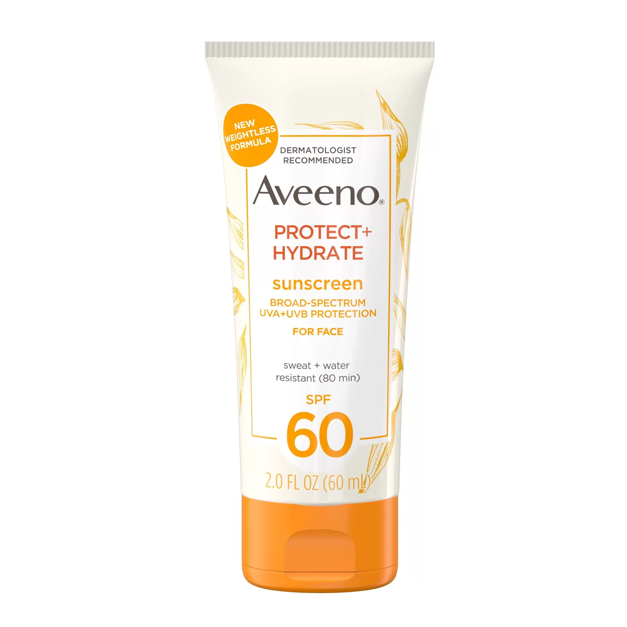 Aveeno Protect + Hydrate Face Sunscreen Lotion with SPF 60. 2.0 fl. oz