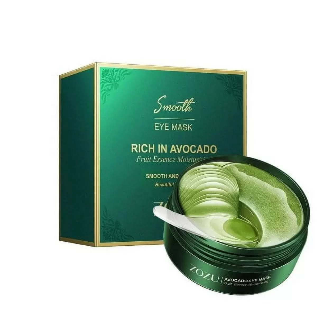 Avocado Eye Mask Moisturizing Eye Mask. Under Eye Patches - 60 Pcs Eye Mask Pure Gold Anti-Aging Collagen Hyaluronic Acid Under Eye Mask For Removing Dark Circles. Puffiness & Wrinkles