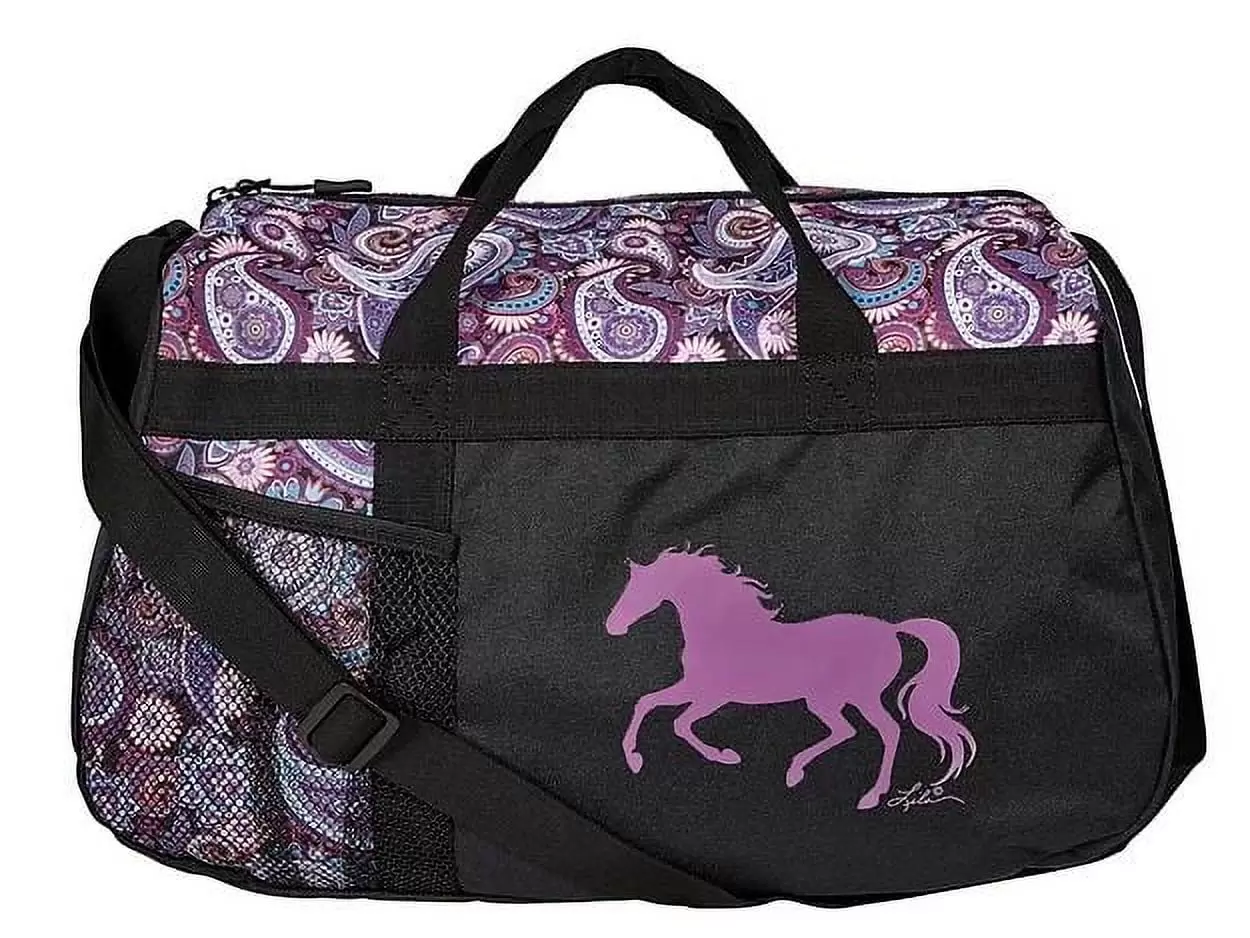 Awst Int'l Lila Galloping Horse Duffle Bag