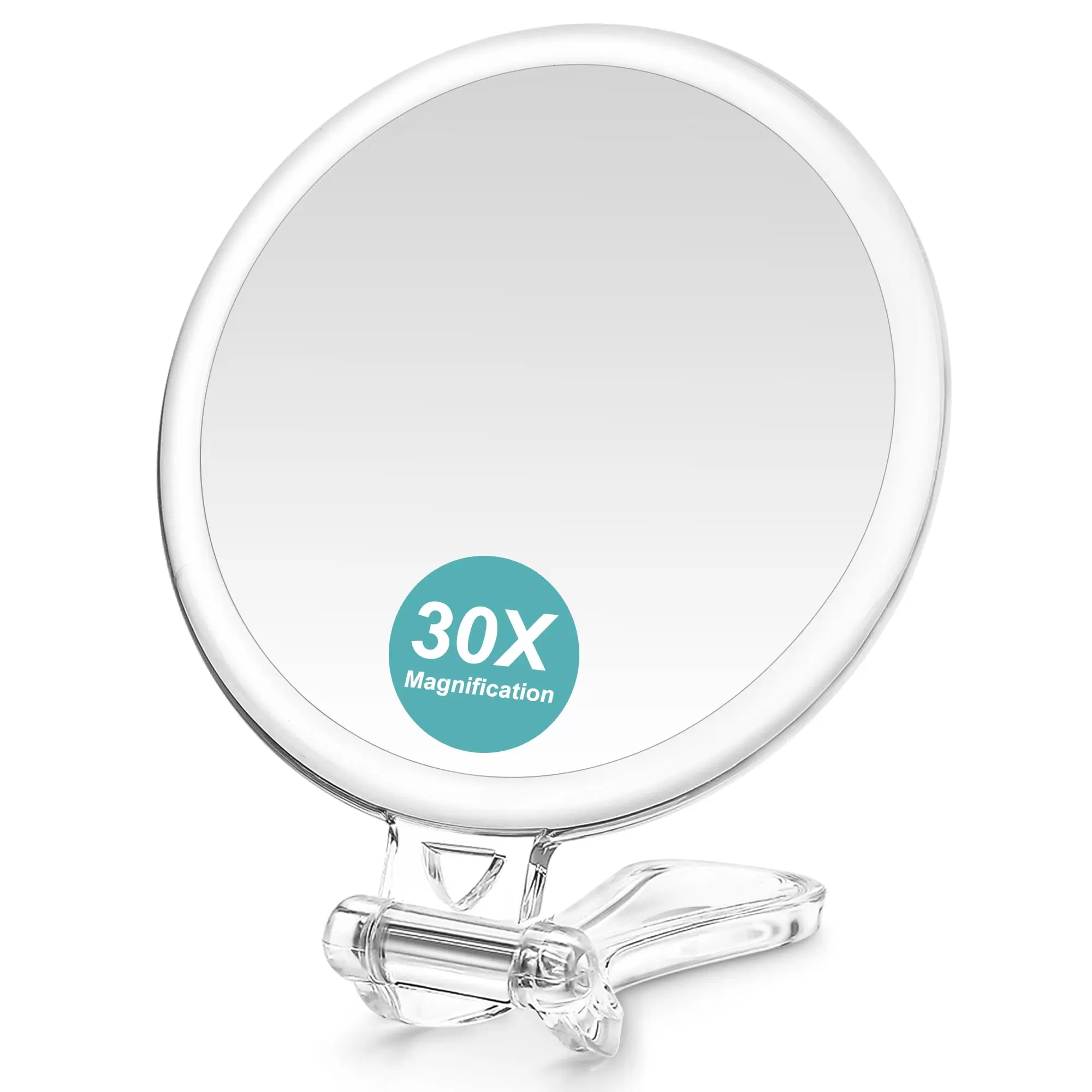 B Beauty Planet 30X Magnifying Mirror with Handle. 30x Magnification. 5'' for Women Travel Makeup