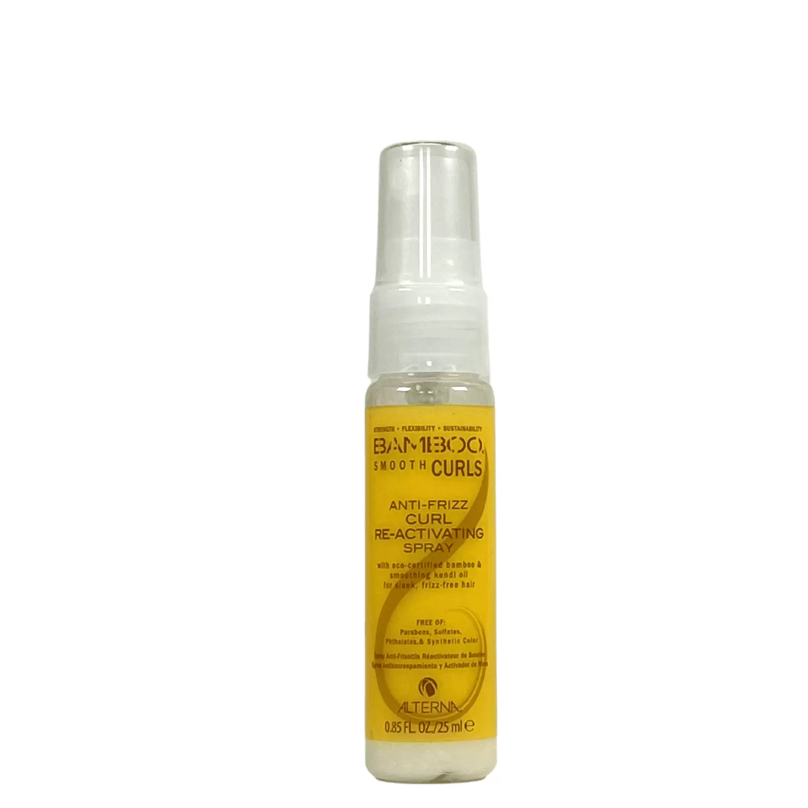 BAMBOO Smooth Curls Anti Frizz Spray with Kendi Oil - Travel Size 0.85 OZ