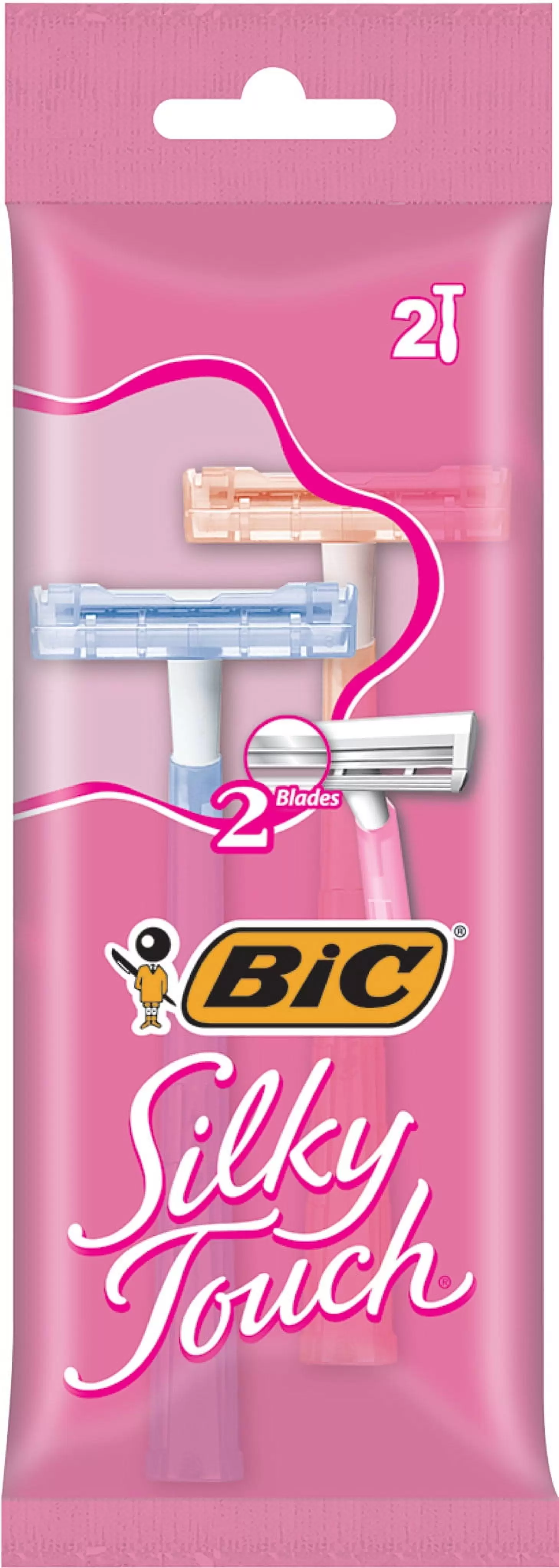 BIC Silky Touch Women's Disposable Razors. 2 Blade Razors. 2 Pack