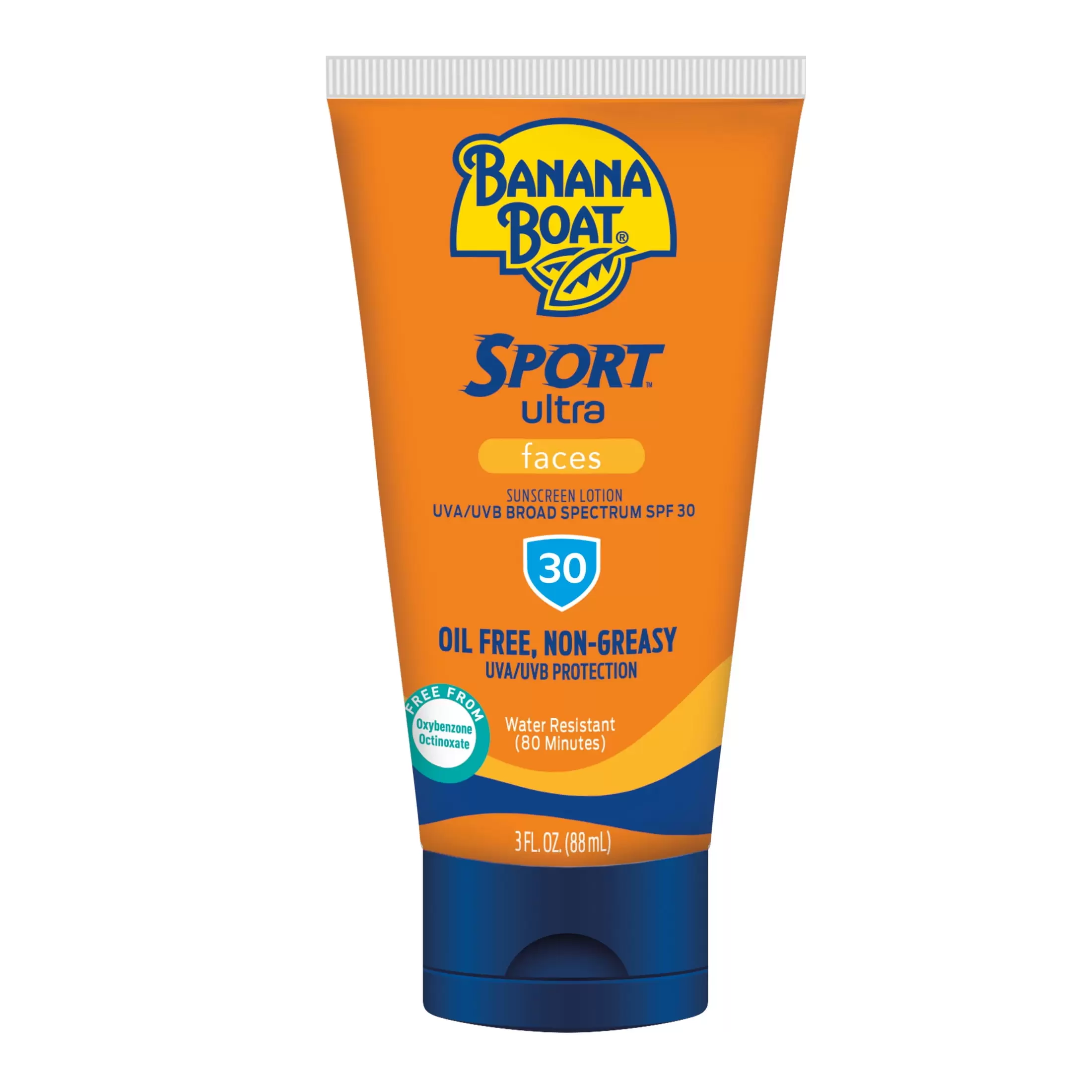 Banana Boat Sport Ultra SPF 30 Face Sunscreen Lotion. Travel Size 3oz