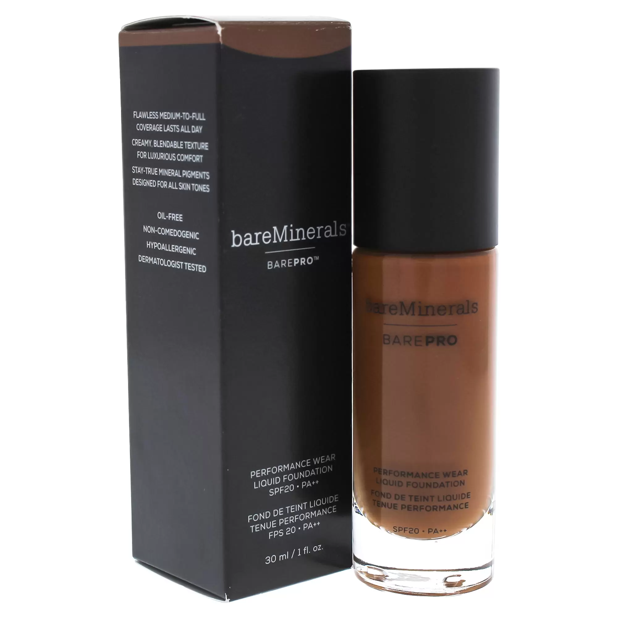 Barepro Performance Wear Liquid Foundation SPF 20 - 30 Cocoa by bareMinerals for Women - 1 oz Founda