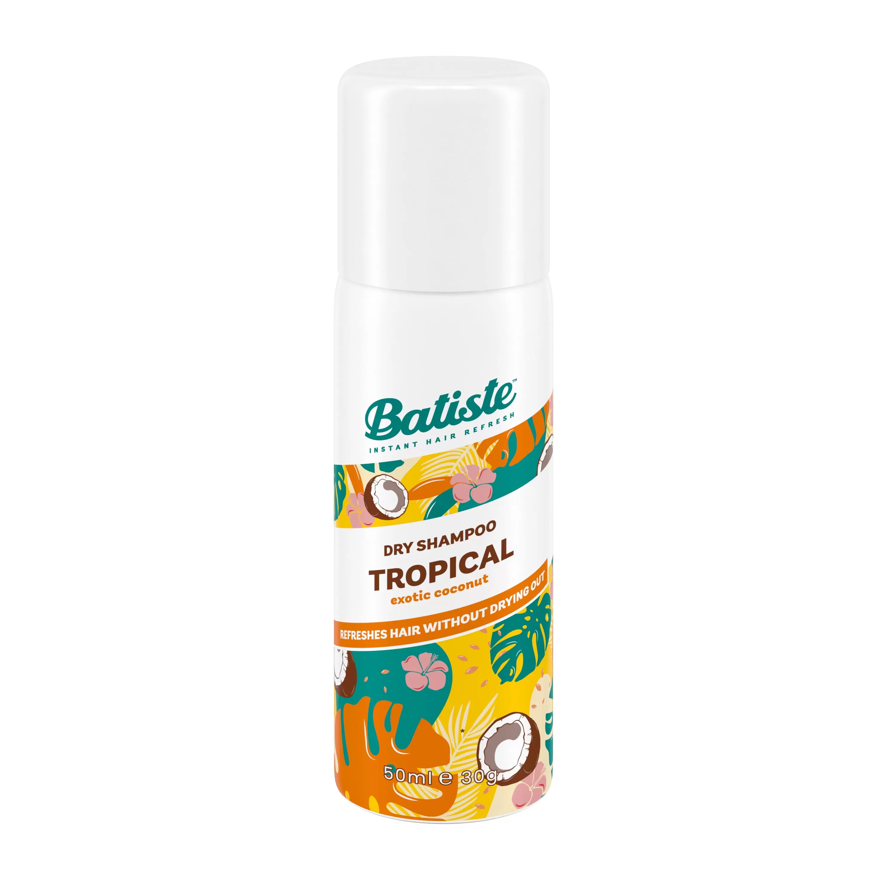 Batiste Dry Shampoo. Tropical Fragrance. Mini 1.06 OZ.- Packaging May Vary