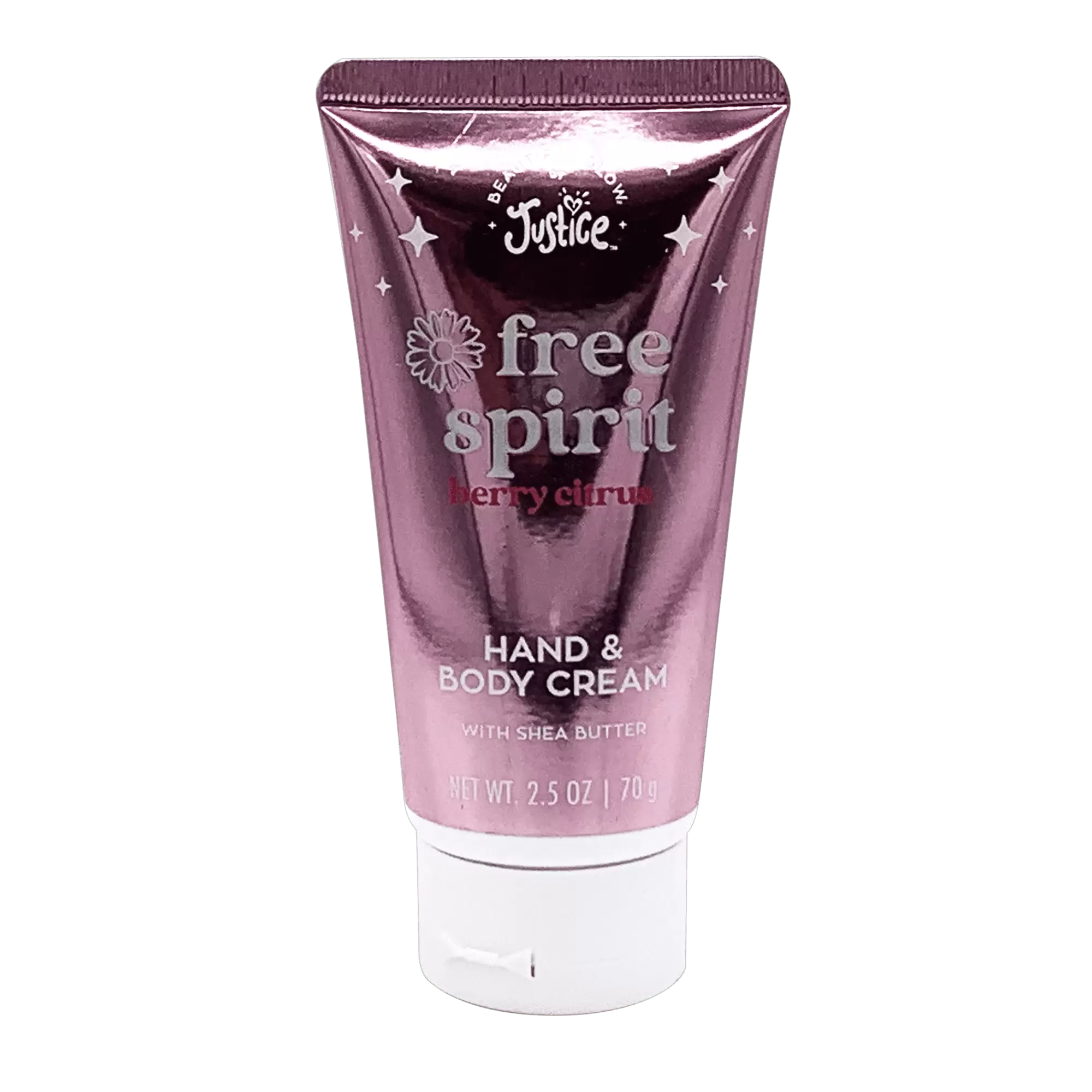 Beautiful Glow by Justice Hand and Body Cream. Free Spirit Berry Citrus. 2.5 oz