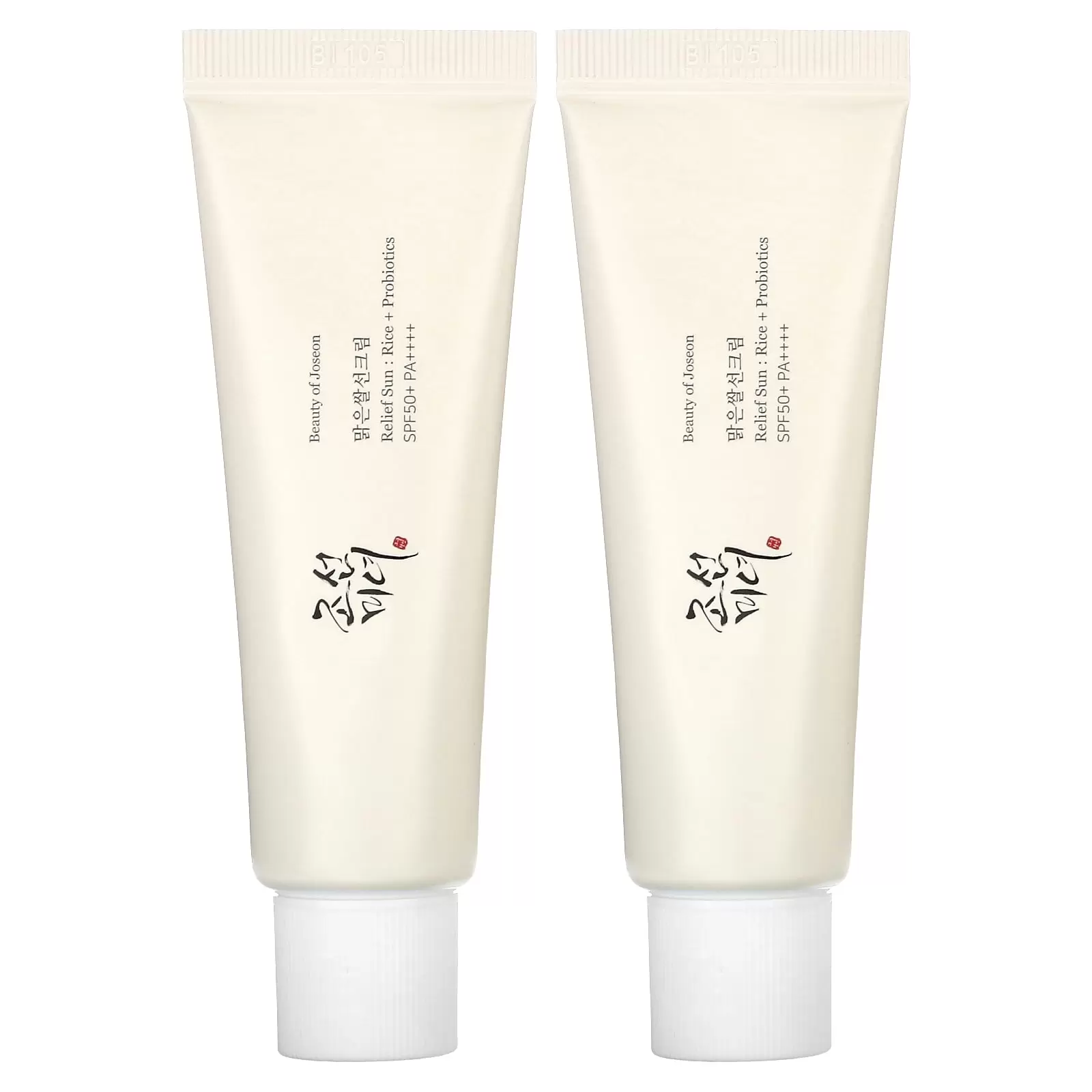 Beauty of Joseon Relief Sun. Rice + Probiotics Facial Sunscreen. SPF 50+ PA++++. 50ml (Pack of 2)