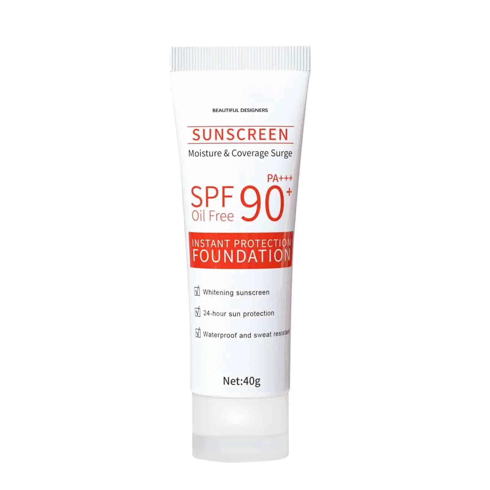 Beessbest Moisturizing Sunscreen. Light. Breathable. Refreshing. Non-Greasy. Easy to Apply Sunscreen Uniform Skin Tone Sunscreen. Spf 90+ Pa+++ for Uva/B & Blue Light Protection 40G