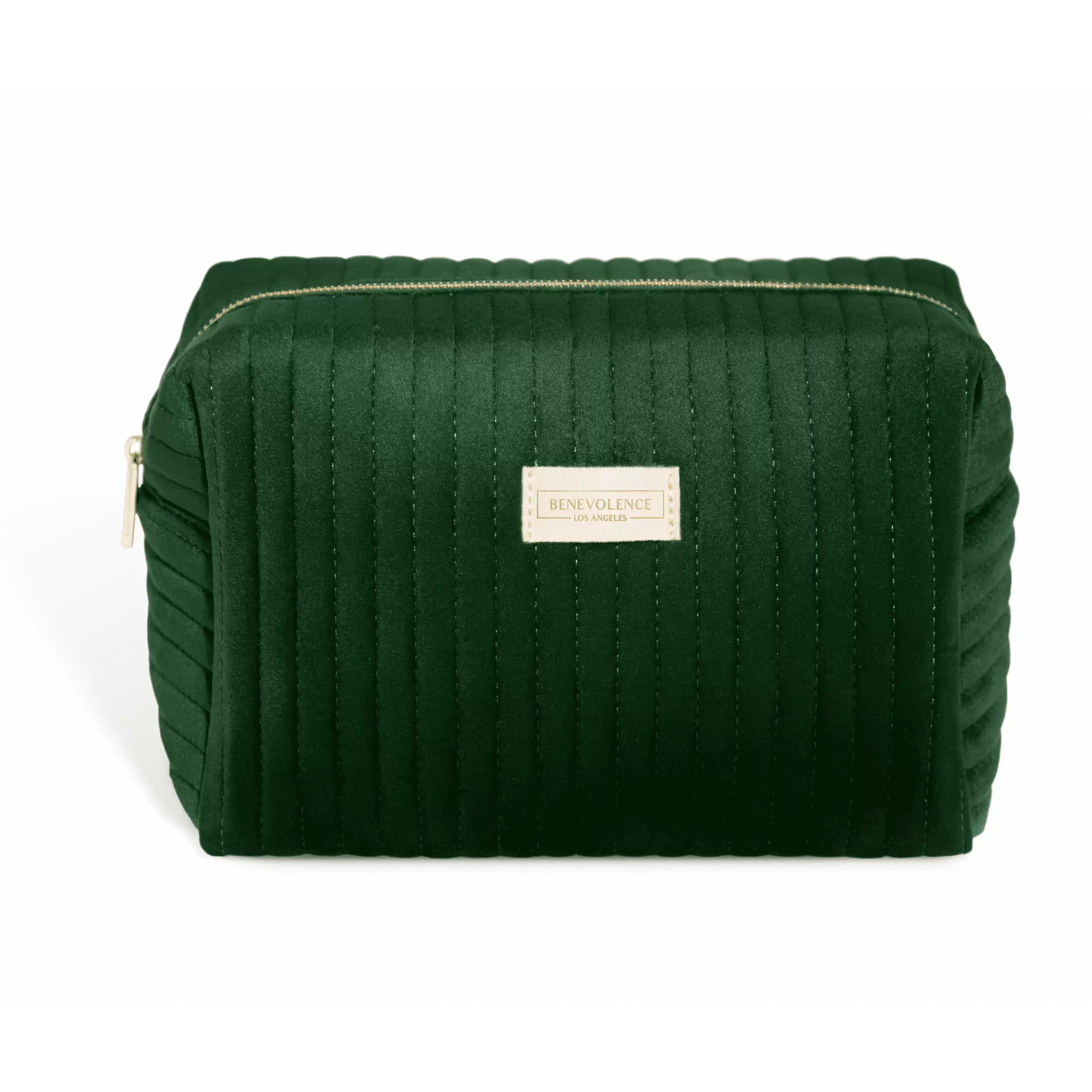 Benevolence LA Toiletry Bag for Women Travel and Cosmetics - Emerald Green. Large