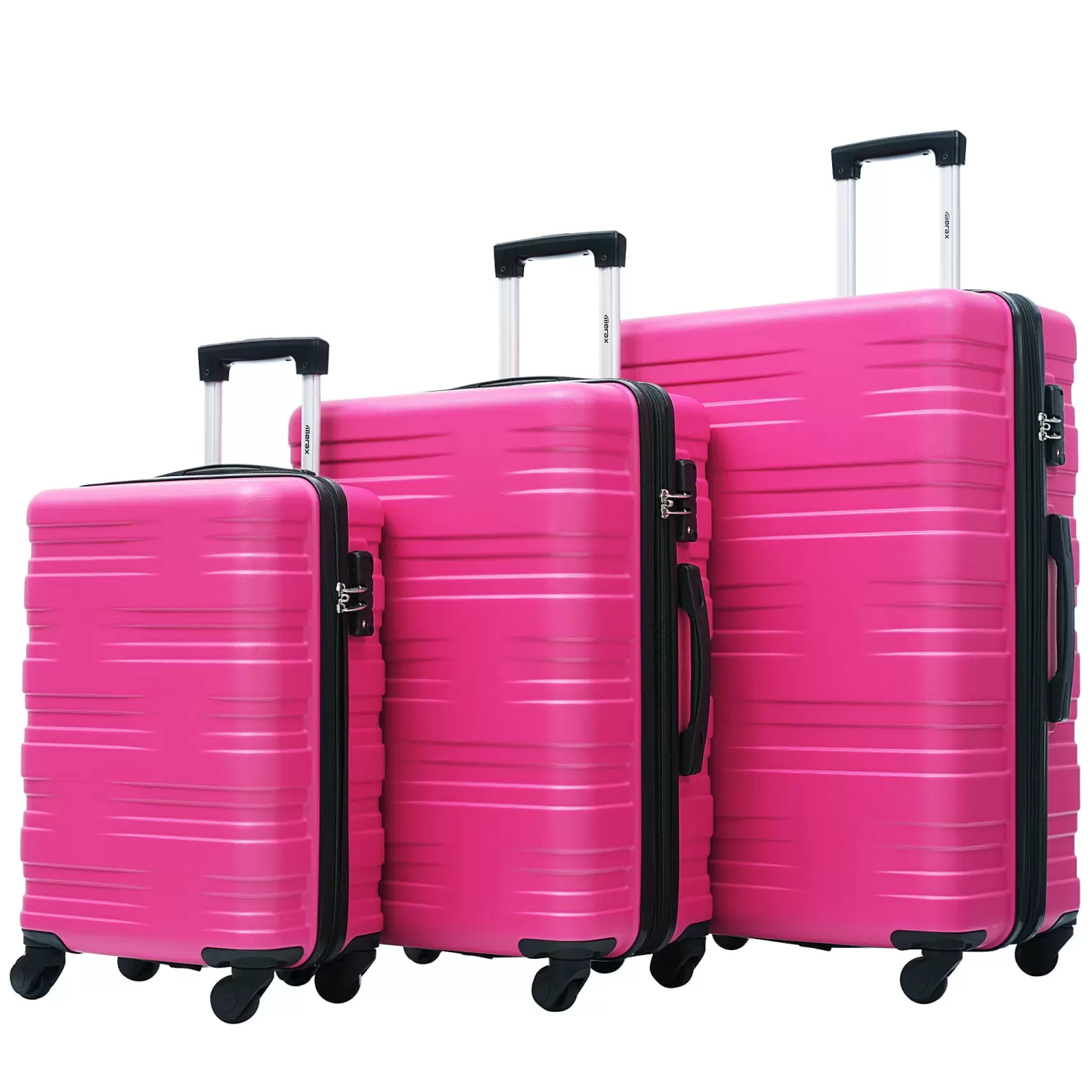 Best Hardshell Luggage Sets 3 Pcs Spinner Suitcase with TSA Lock Lightweight 20''24''28''