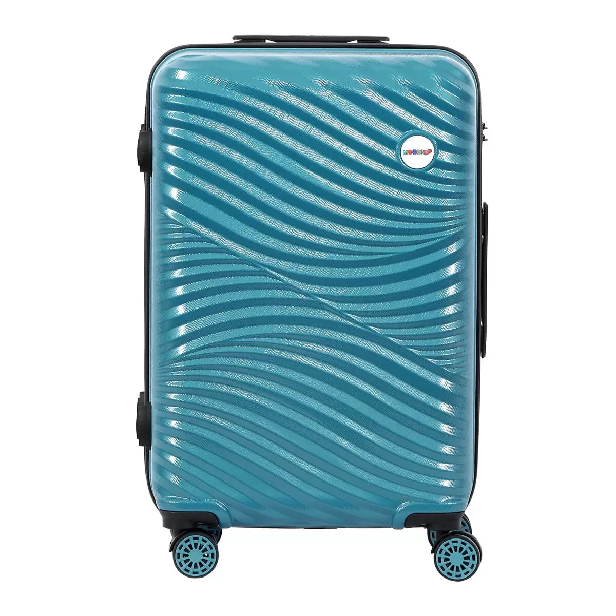 Biggdesign Moods Up Medium Suitcase with Wheels Steel Blue 24 Inch