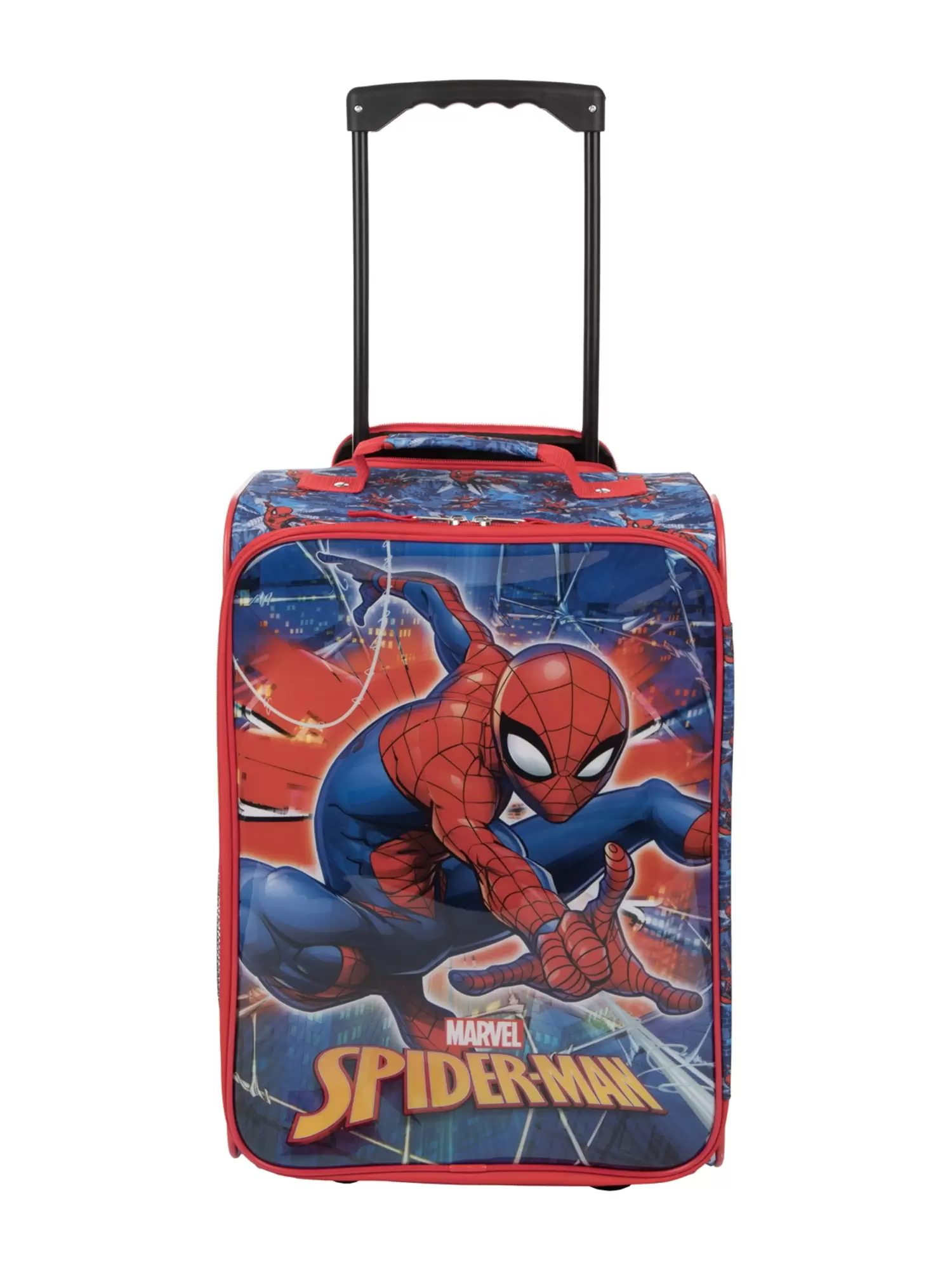 Bioworld 18 inch Marvel Spider-Man Spiderman Soft Sided Softside Kids' Rolling Pilot Case Luggage