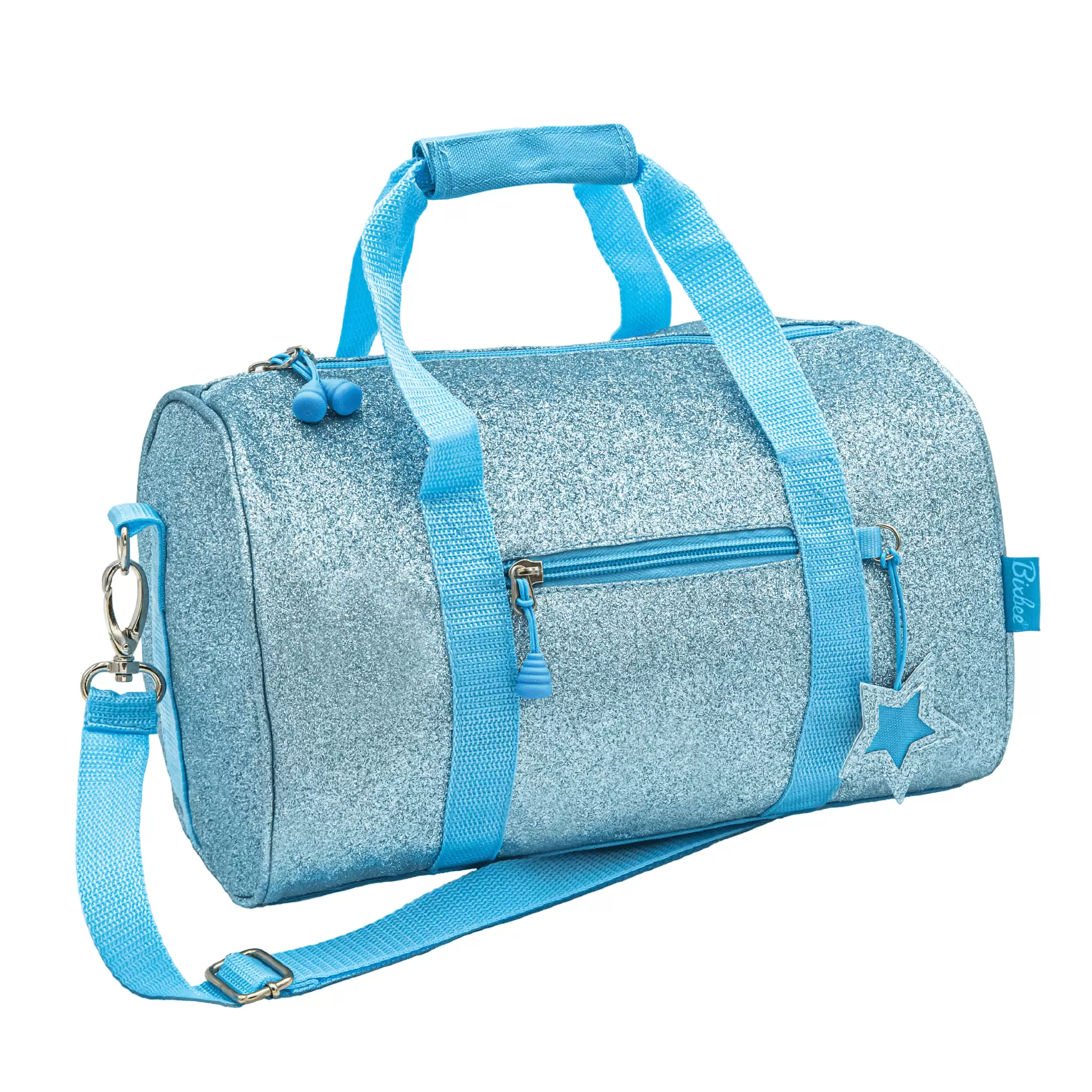 Bixbee Turquoise Raspberry Sparkalicious Duffel. Medium