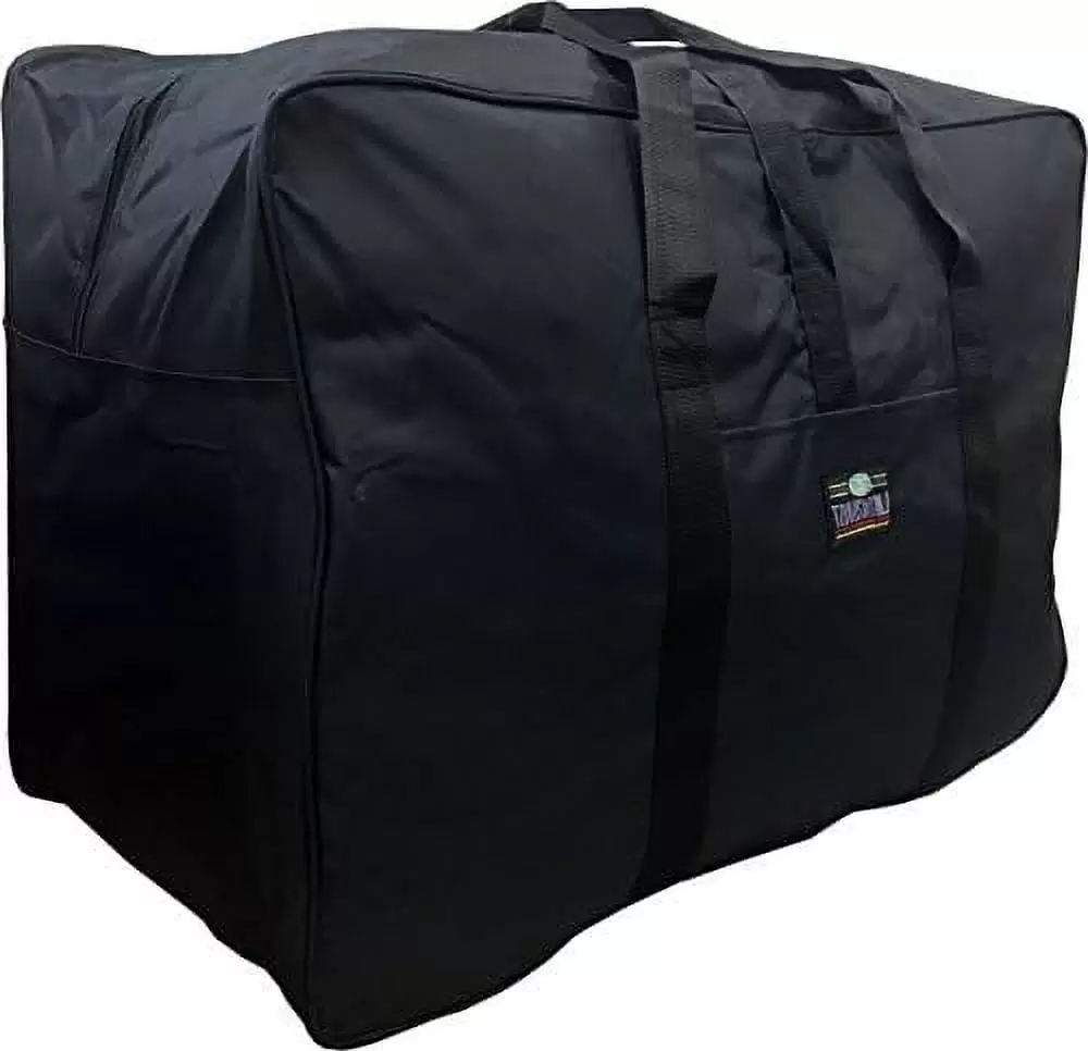 Black Square Duffel Bag Travel Suitcase (36)