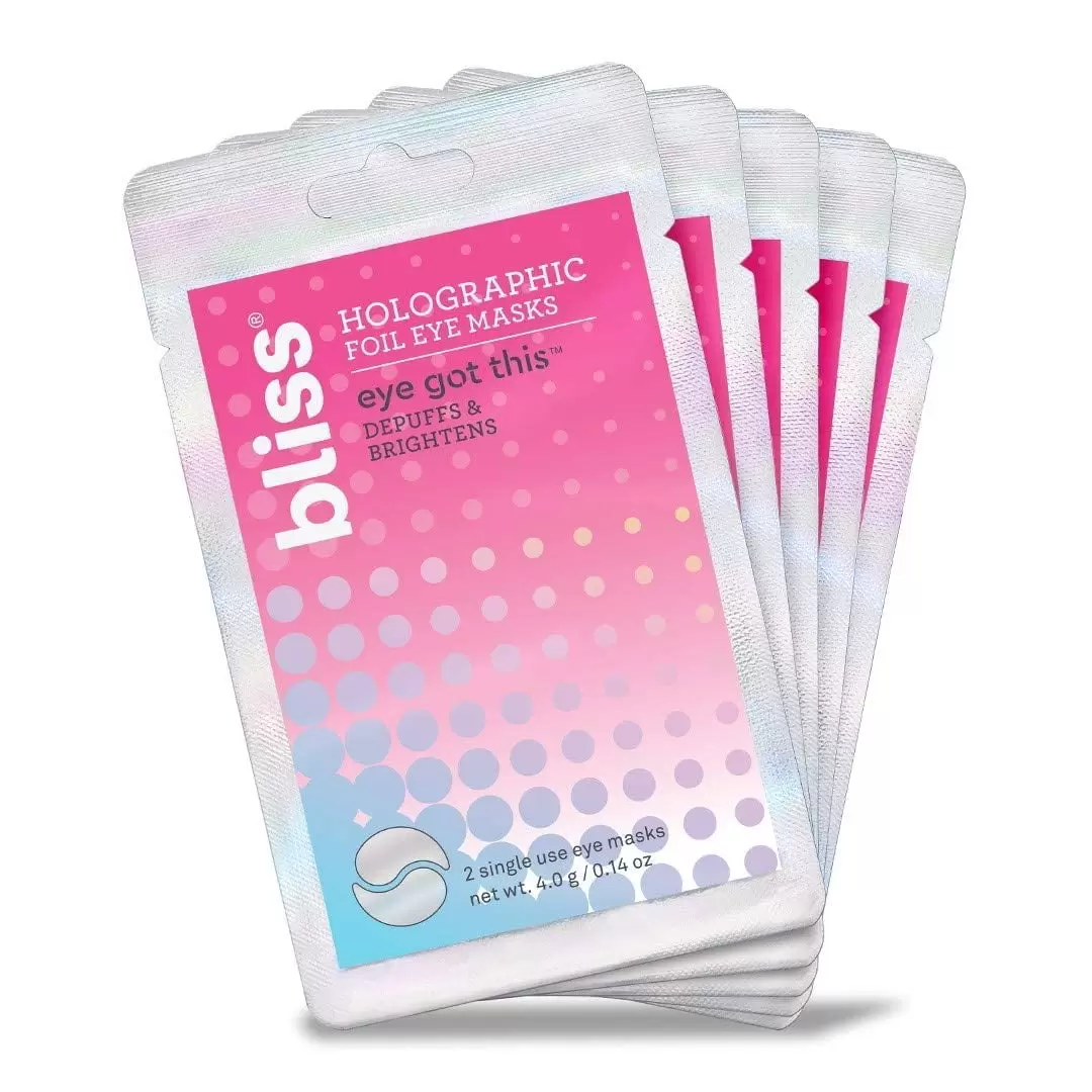 Bliss Eye Got This KF05 Holographic Foil Eye Masks - 5 Pack - Refreshing and Awakening Eyes - Reduces Puffiness and Dark Circles - Clean - Vegan & Cruelty-Free