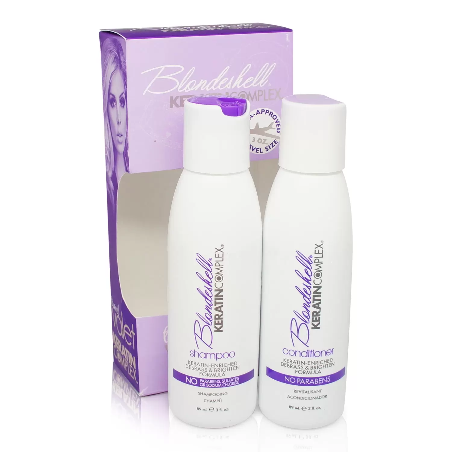 Blondeshell Keratin Complex Travel Valet Kit By Keratin - 2 Pc Kit 3Oz Blondeshell Kerati