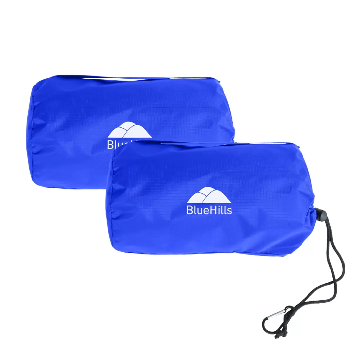 BlueHills Ultra Compact Airplane Travel Blanket 2 Pack ?C Royal Blue