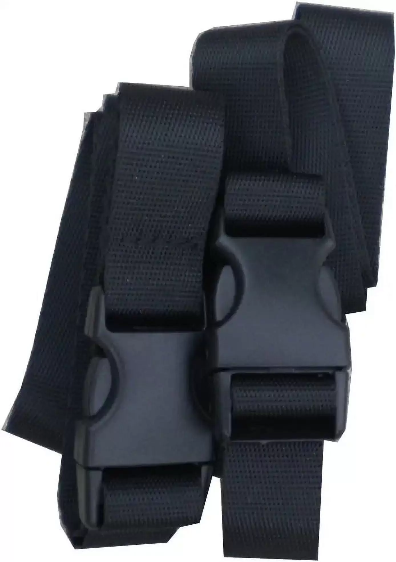 BootYo! PackYo! Utility Straps/Cinch lash Strap with Quick Release Buckle by Mt Sun Gear. Great for Backpacking. air mattresses. Sleeping Bags (Pair)-Black-32