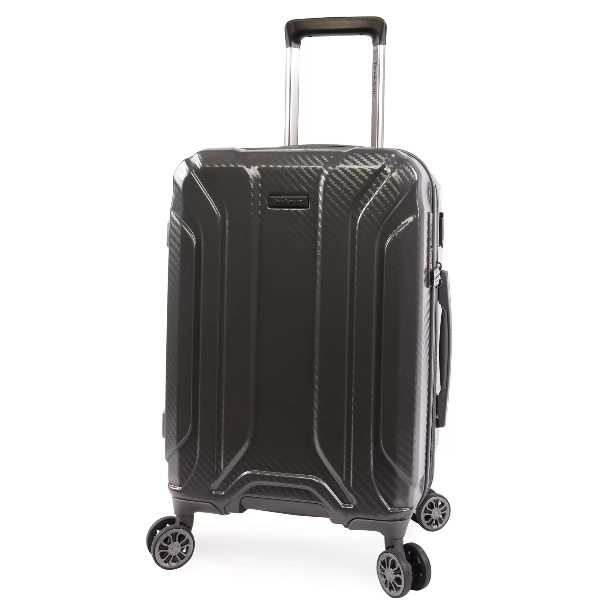 Brookstone Keane 21 Hardside Carry-On Spinner Luggage. Charcoal