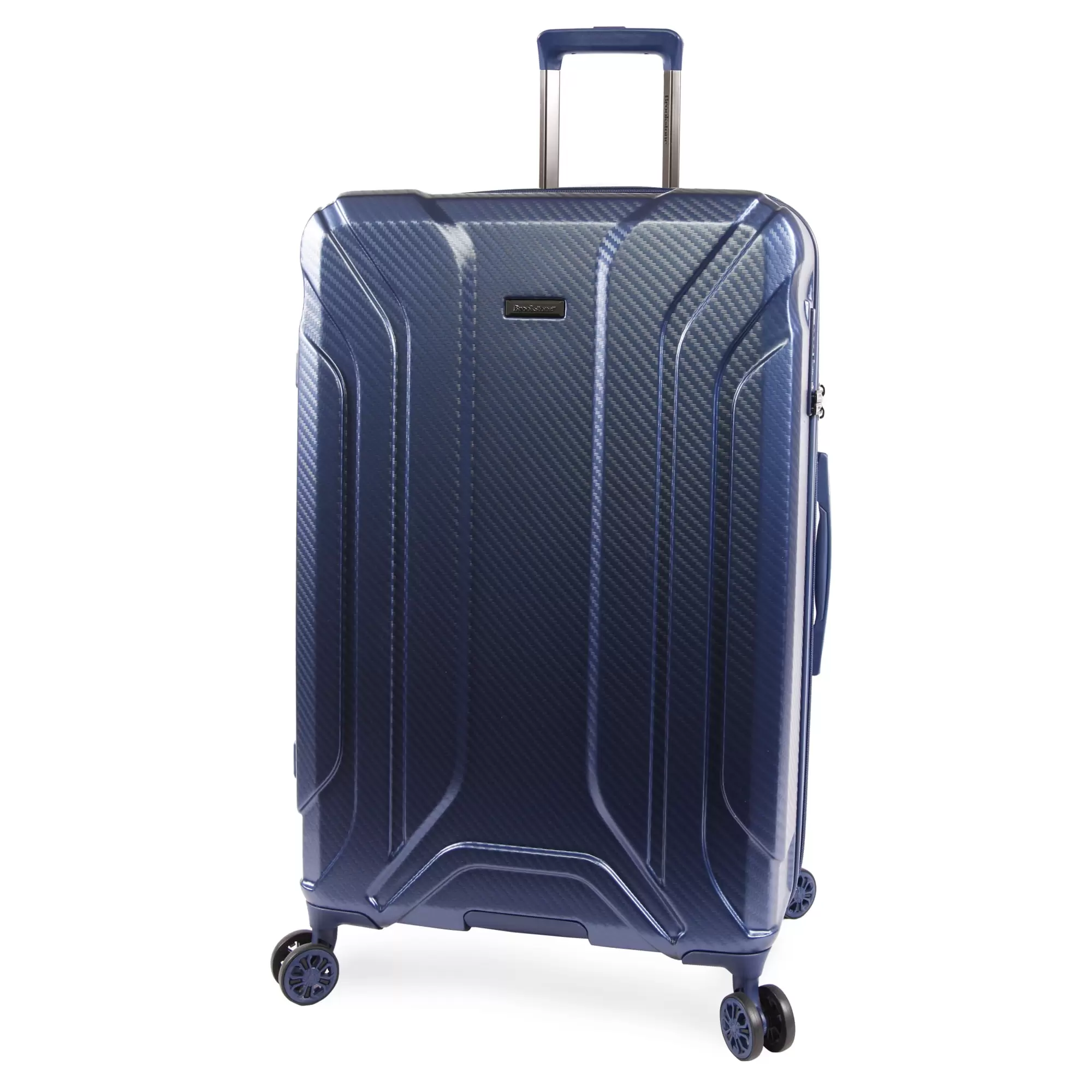 Brookstone Keane 29 Hardside Check-In Spinner Luggage. Metallic Blue