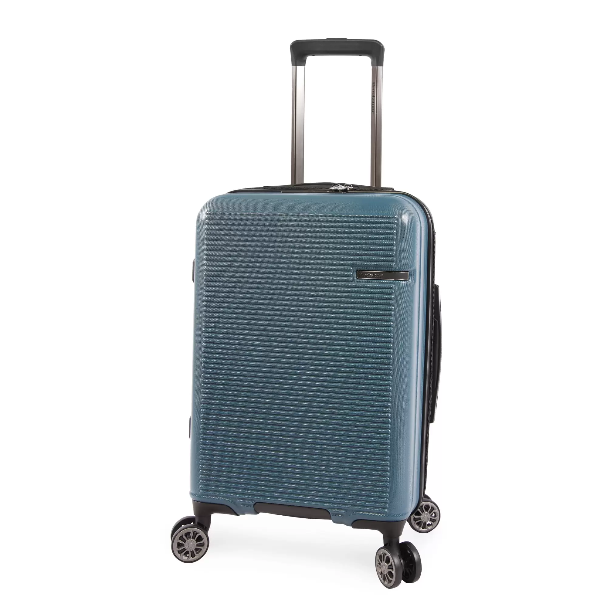 Brookstone Nelson 21 Hardside Carry-On Spinner Luggage. Dark Teal