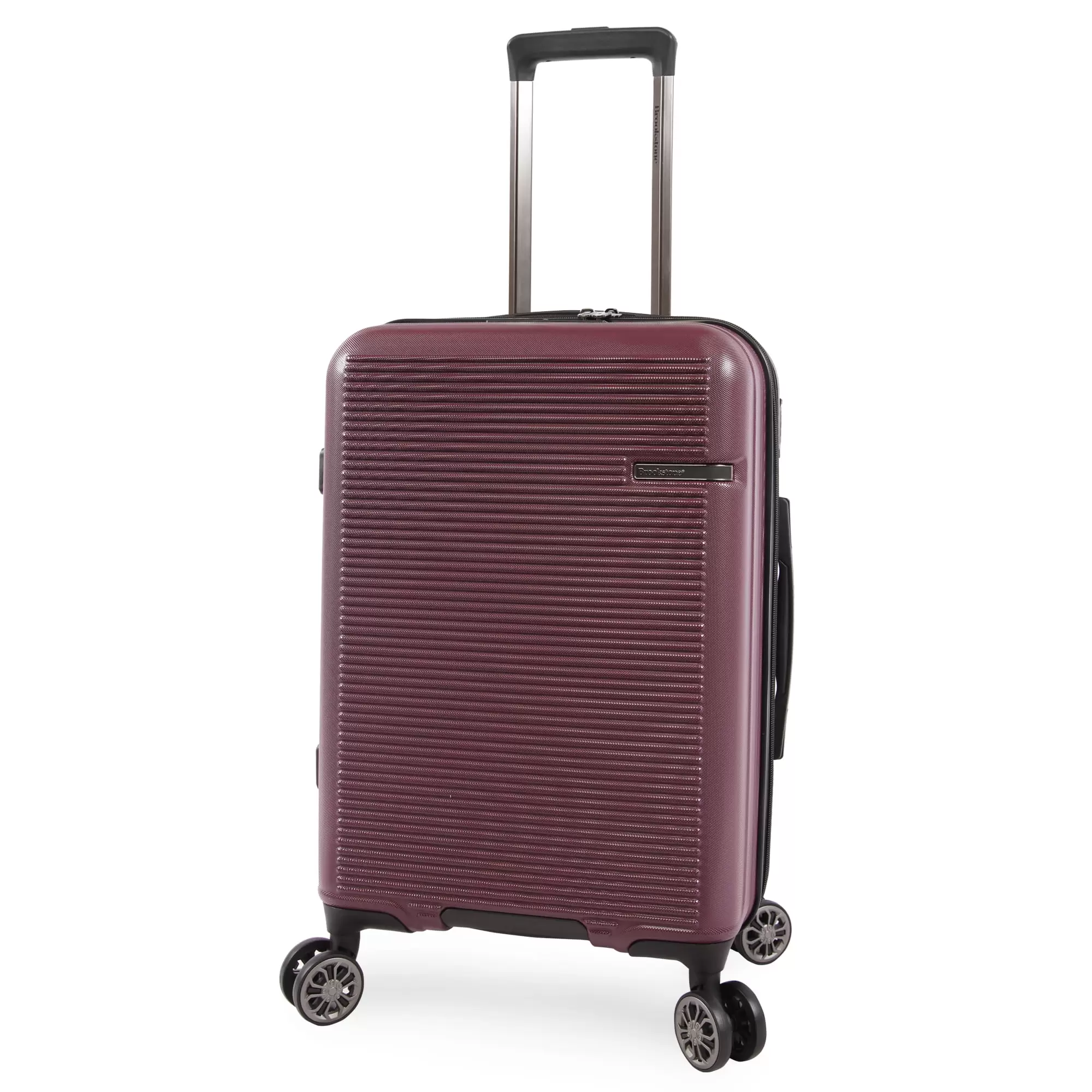 Brookstone Nelson 21 Hardside Carry-On Spinner Luggage - Plum