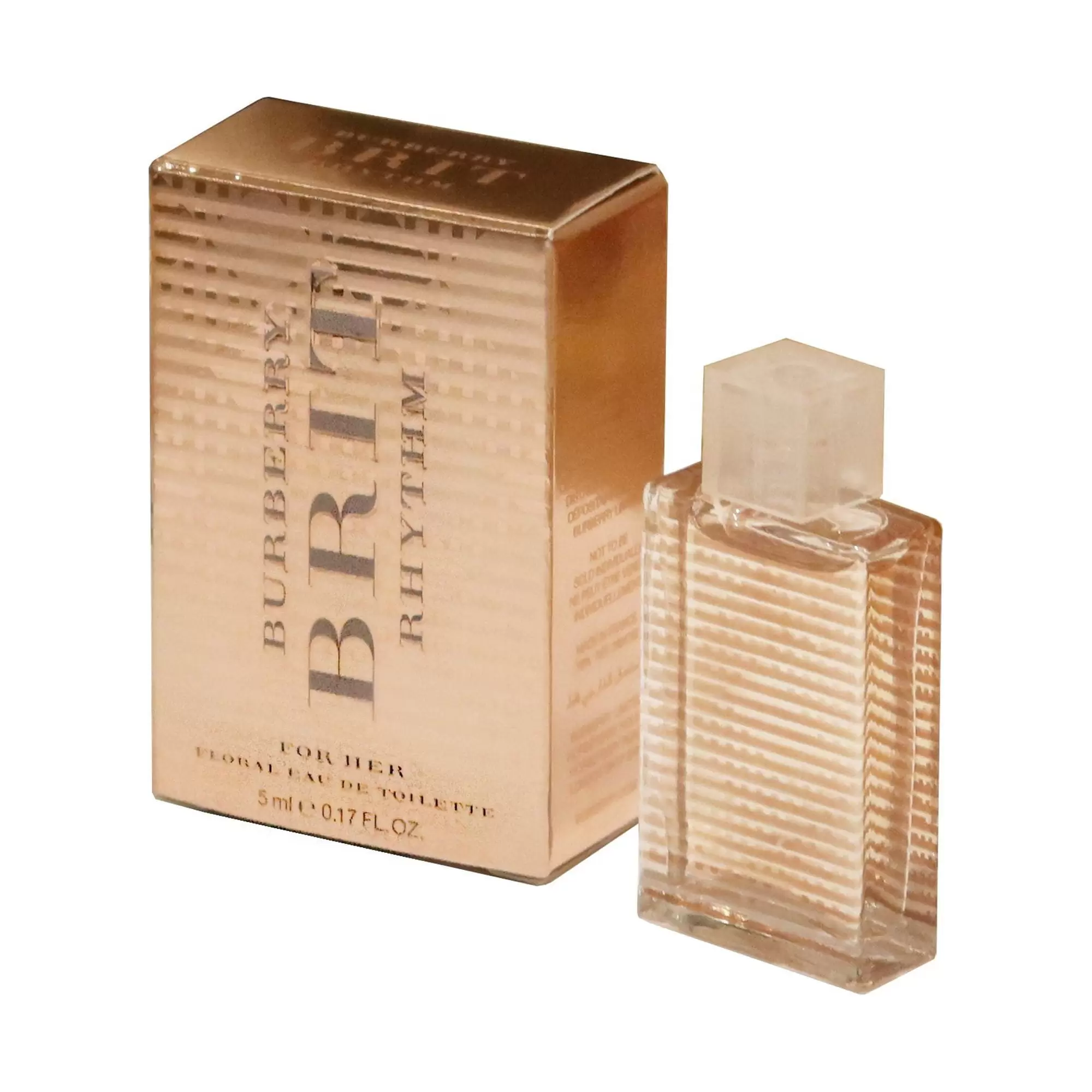 Burberry Brit Rhythm Eau de Toilette. Mini Splash Perfume for Women. .17 Oz ( 5mL )