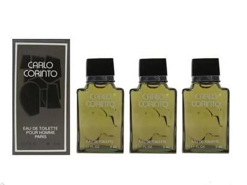 CARLO CORINTO COLOGNE FOR MEN LOT OF 3 x 5 ml EDT SPLASH Travel Size Miniatures