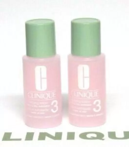 CLINIQUE Clarifying Lotion 3 Twice a Day Exfoliator x 2 MINIs (1oz/30mL each)