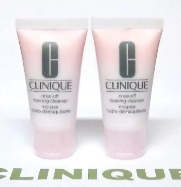 CLINIQUE Rinse-Off Foaming Cleanser Mousse x 2 MINIs (1oz/30mL each)