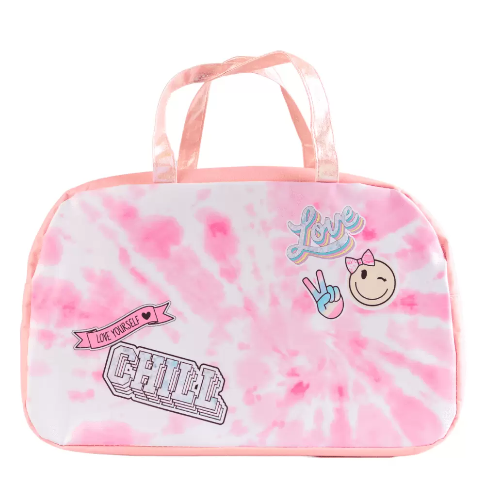 CLUB LIBBY LU Girls Tie Dye Duffle Bag for Travel Dance and Gymnastics Tote Bag 18 inch