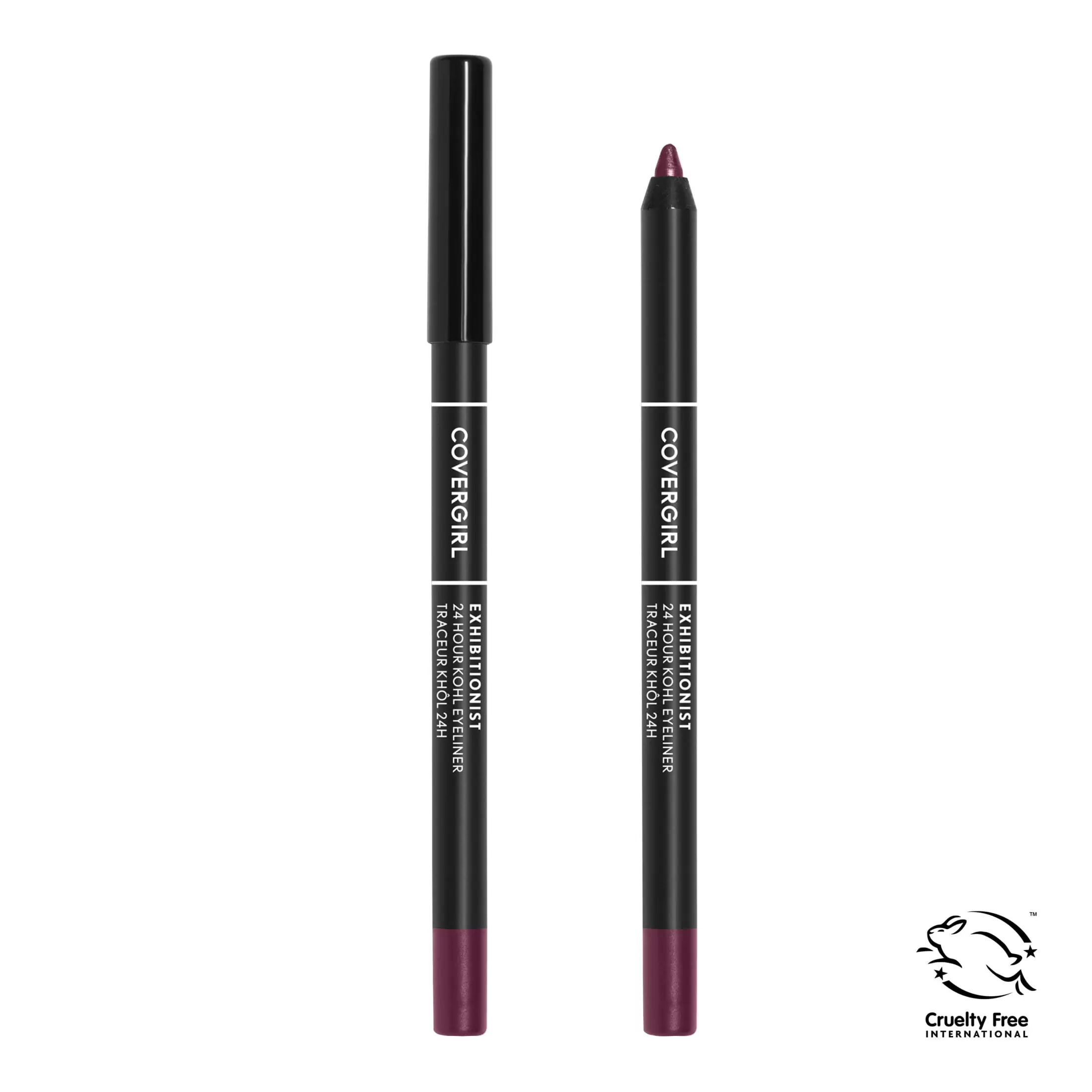 COVERGIRL Exhibitionist 24-Hour Kohl Eyeliner. 500 Burgundy. 0.04 oz. Long Lasting Eyeliner. Gel Eyeliner Pencil. Glides On. Waterproof Eyeliner