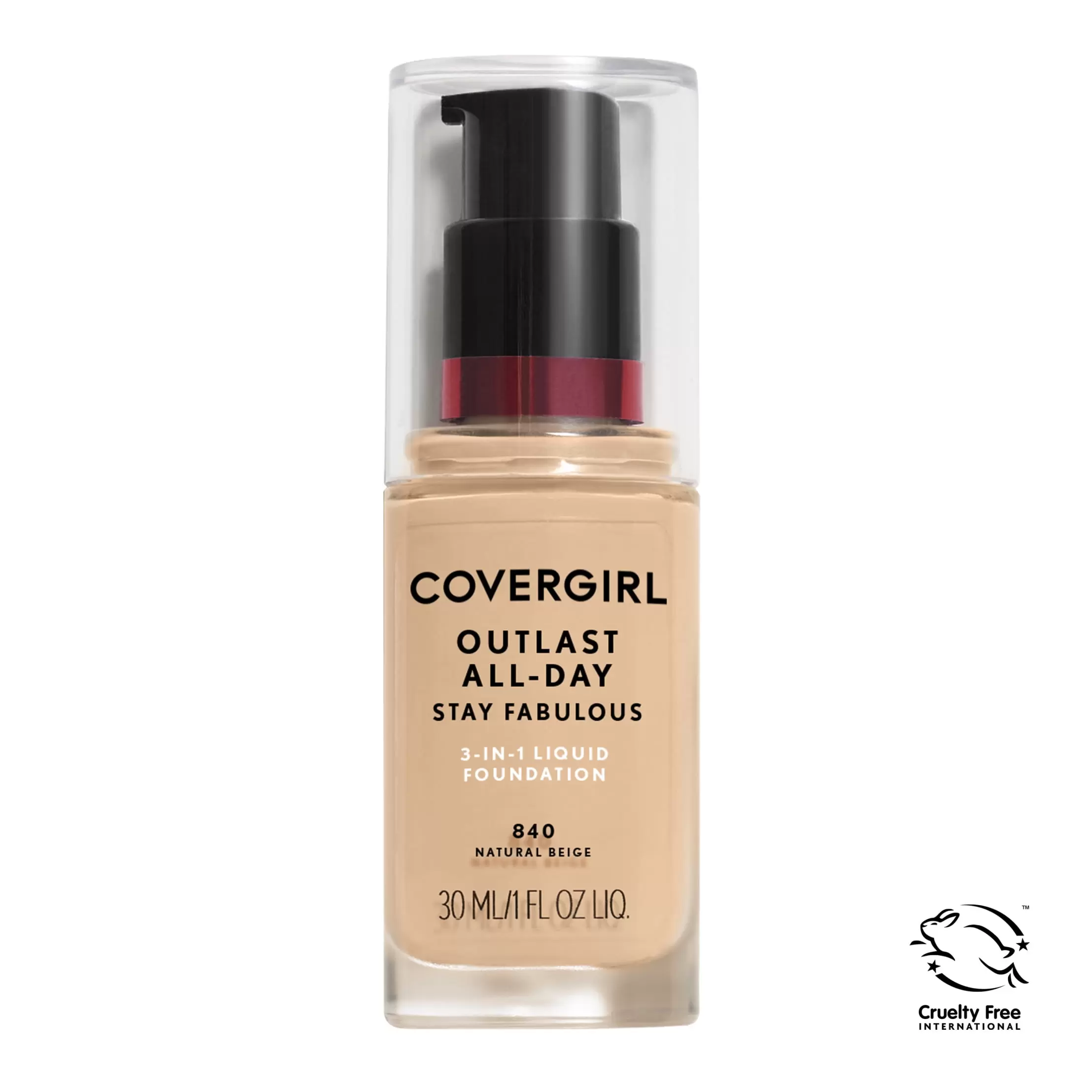 COVERGIRL Outlast All-Day Stay Fabulous 3-in-1 Foundation. 820 Creamy Natural