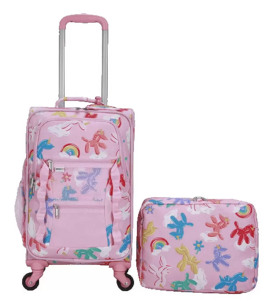 CRCKT 3 PC MISS POPULAR SOFTSIDE WITH PACKING CUBE AND LUGGAGE TAG