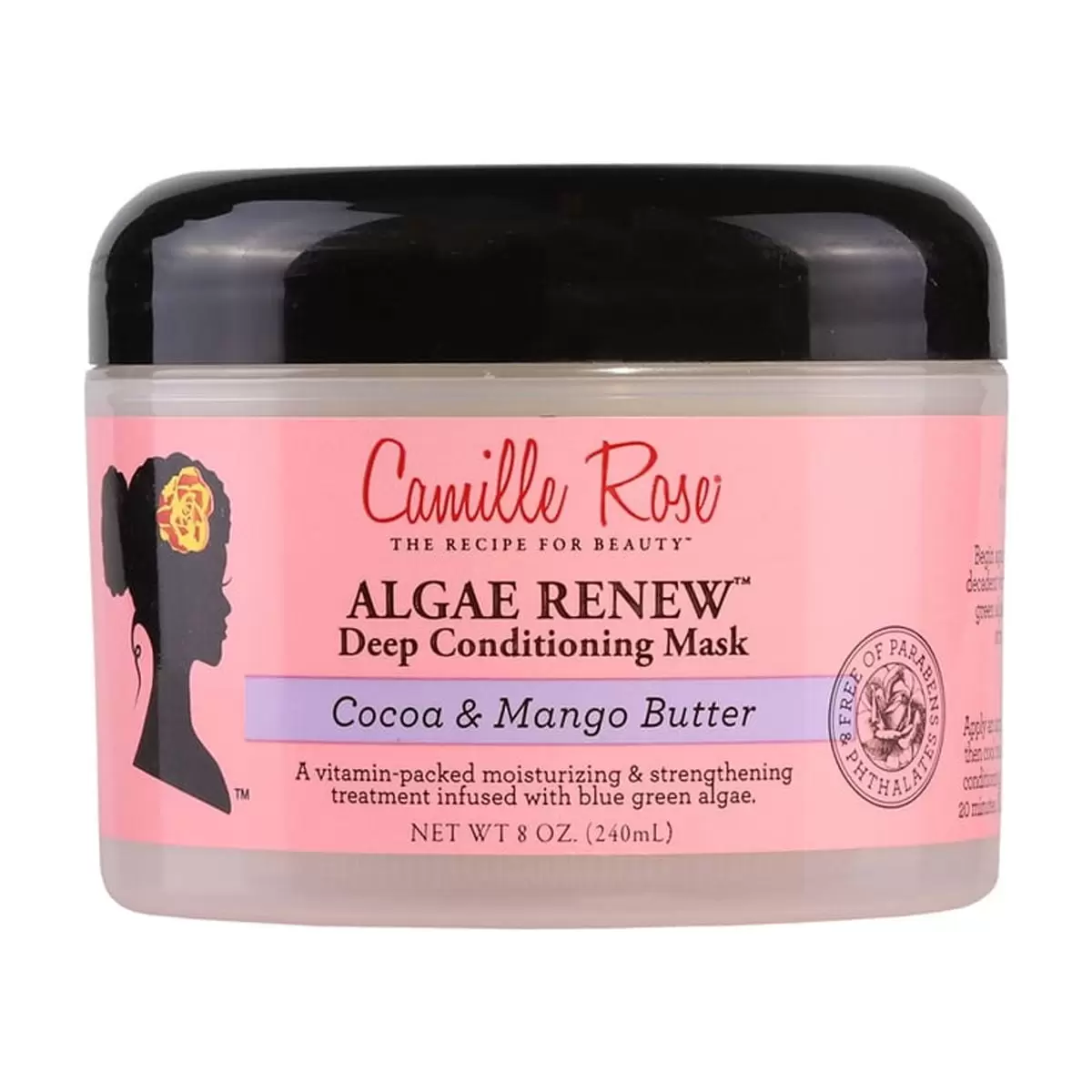 Camille Rose Naturals Algae Renew Deep Conditioner w/ Cocoa & Mango Butter. 8 OZ