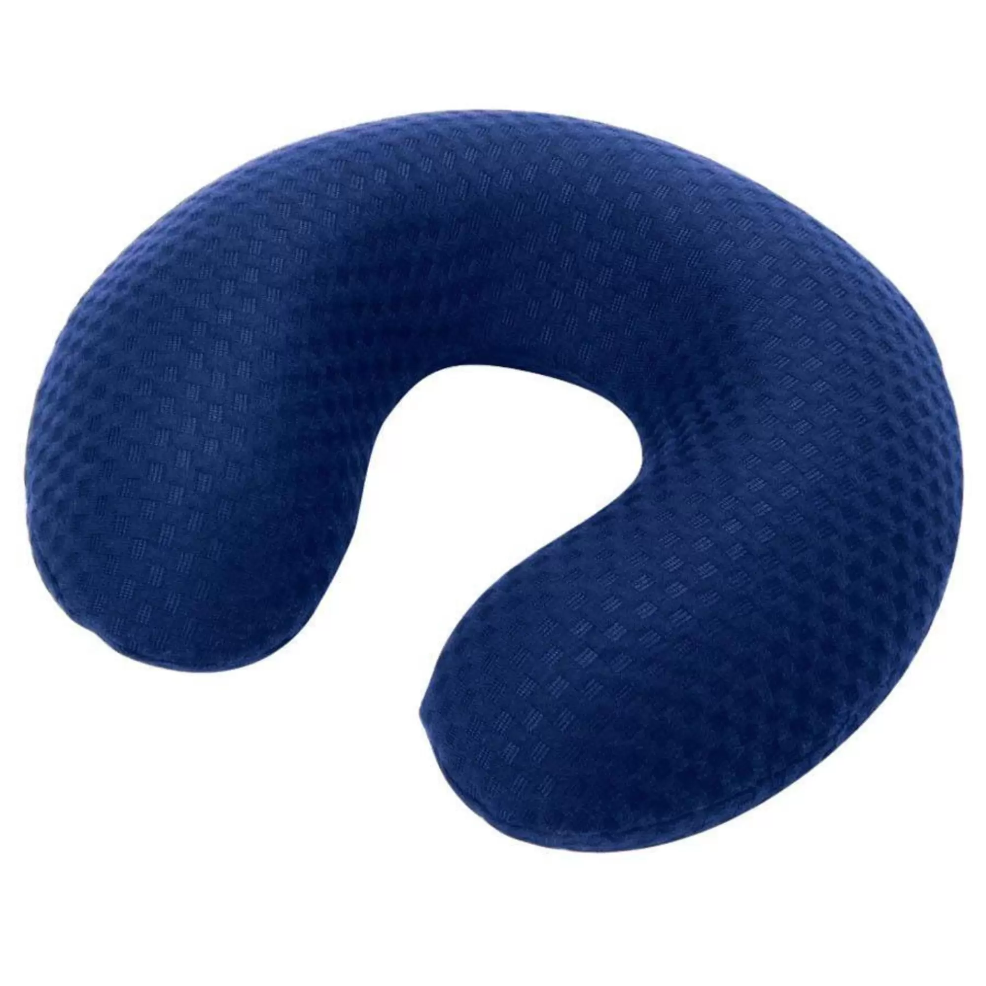 Carex Premium Quality Memory-Foam Travel Pillow for Neck Support. Relieves Pain. 0.9 lbs. Blue