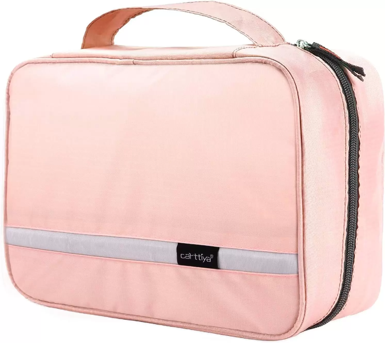 Carttiya Toiletry Bag for Women and Men. Travel Make up Wash Bag. Cosmetic Waterproof Bathroom Bag for Business Trip (Pink)