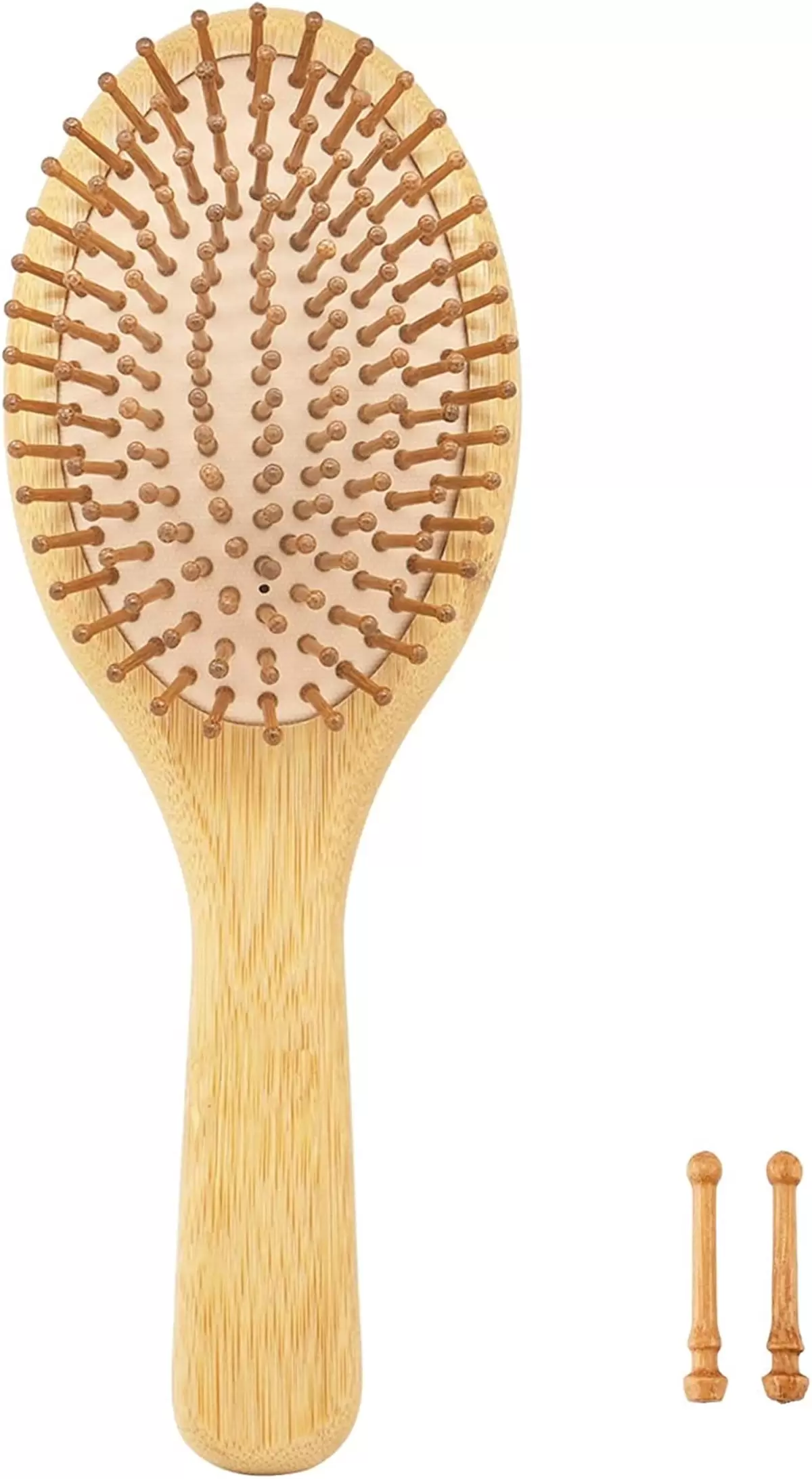 Casewin Air Cushion Comb.Bamboo Hair Brush Portable Travel Hairbrush Anti Static Detangler Comb for Smoothing Massaging Reducing Hair Breakage