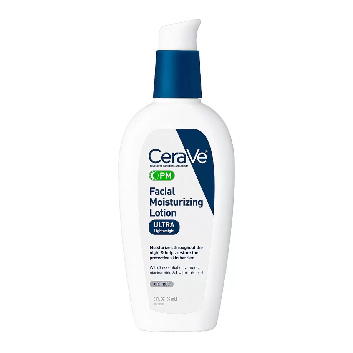 Cerave Pm Facial Moisturizing Lotion Ultra Lightweight Oil Free 3 oz