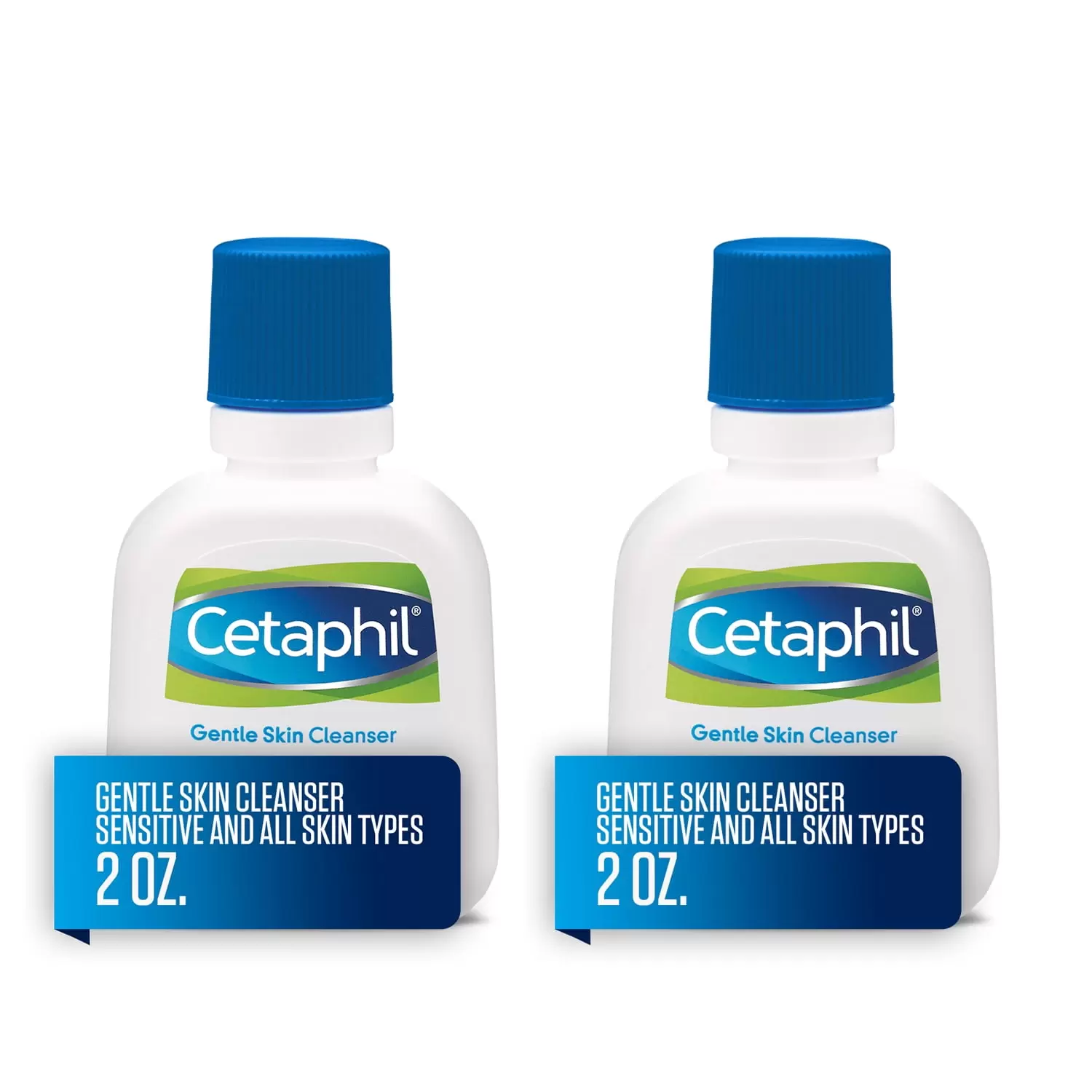 Cetaphil Gentle Skin Cleanser. Face Wash For Sensitive and All Skin Types. 2 Oz - 2 Pack