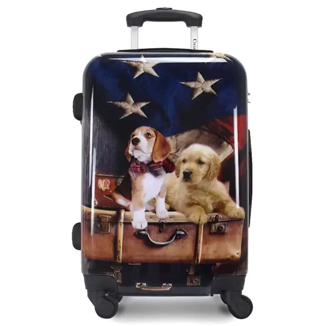 Chariot Freedom Pups 20-Inch Carry-On Hardside Expandable Spinner Luggage