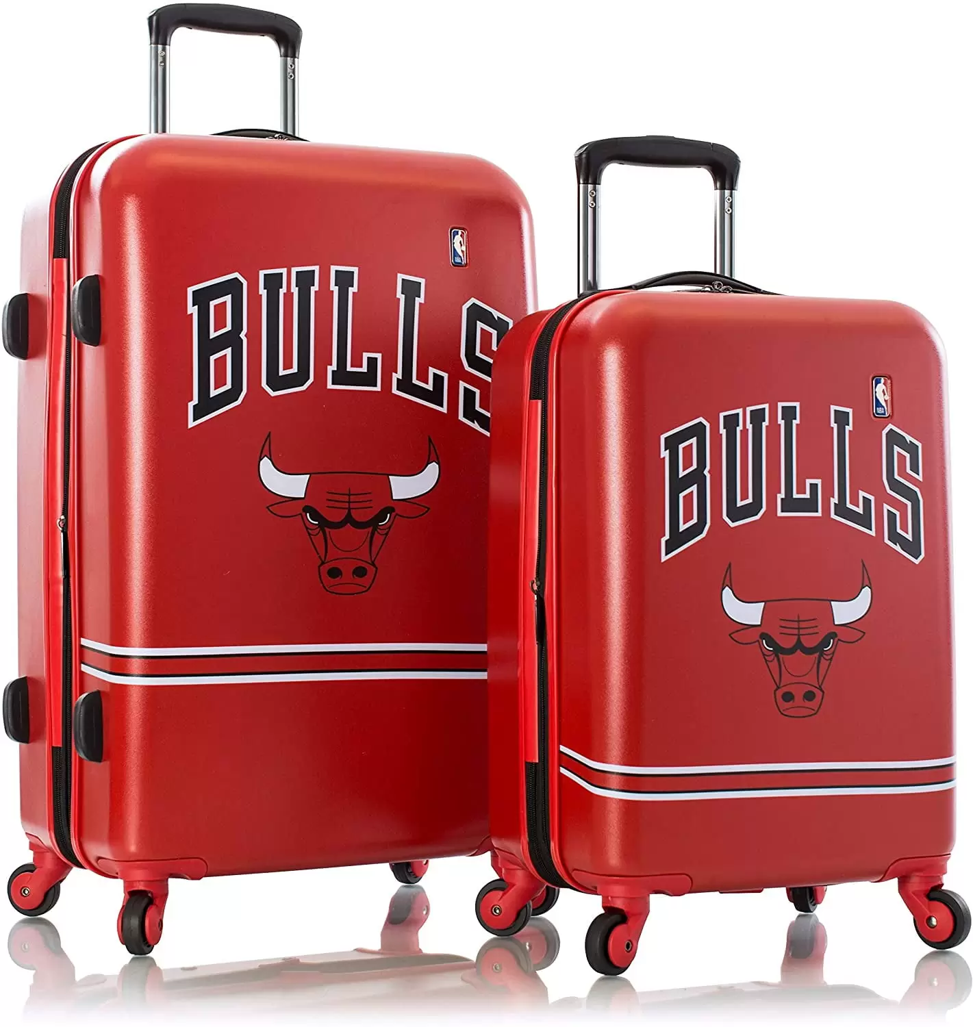 Chicagoo Bulls Carry-On Spinner Luggage Set 2 Pieces Luggage Travel Trolley Suitcase