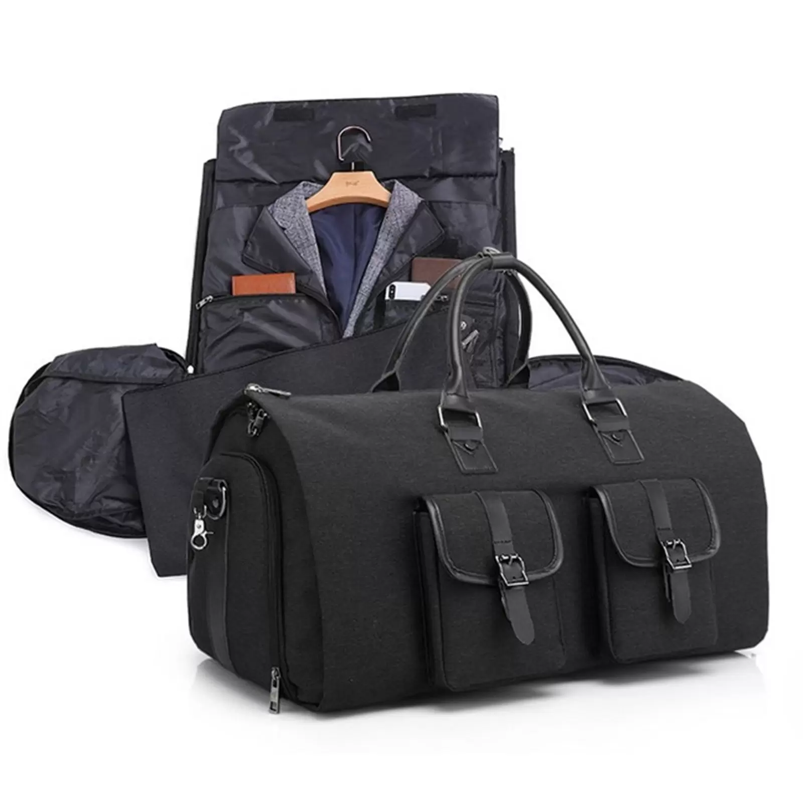 QTOCIO Organization And Storage. Travel Bag. Large Capacity. Interior Compartment. Suit Bag. Dry And Wet Separation. Business Trip Luggage Bag. Portable