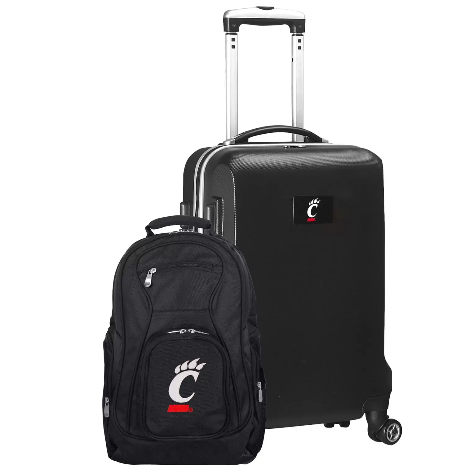 Cincinnati Bearcats Deluxe 2-Piece Backpack and Carry-On Set - Black